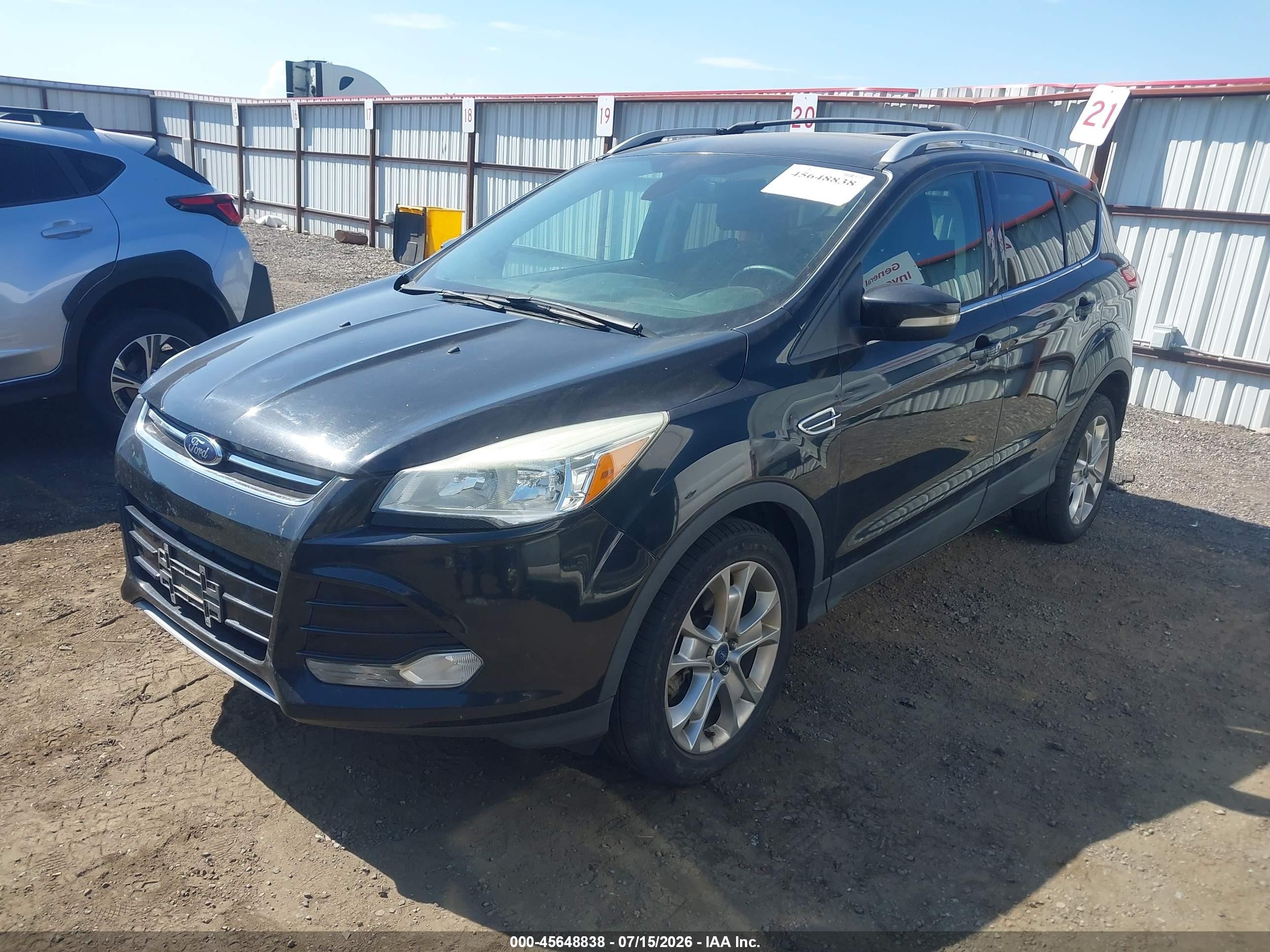 2014 Ford Escape Titanium Черный vin: 1FMCU9JX5EUE10726