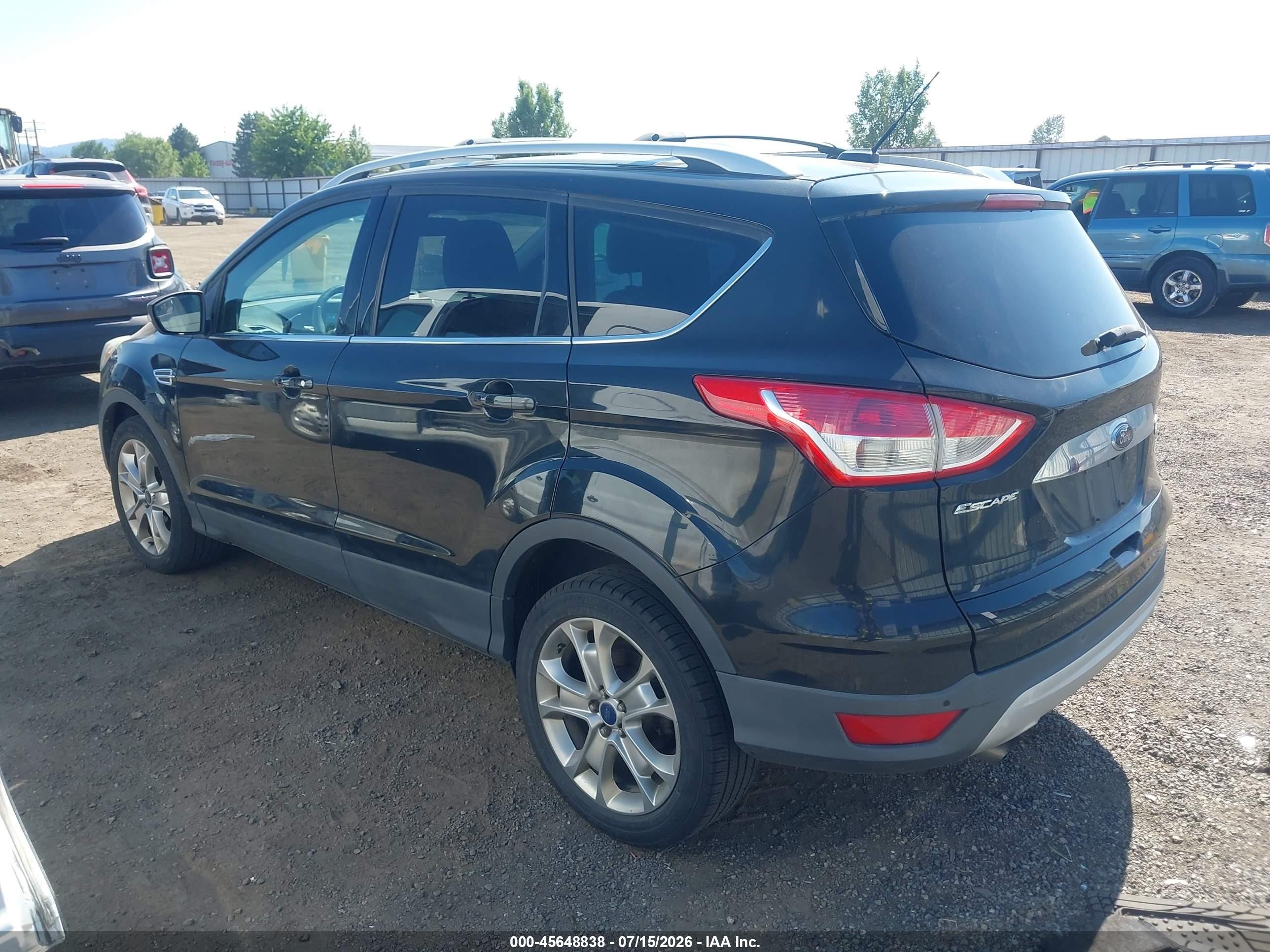 2014 Ford Escape Titanium Черный vin: 1FMCU9JX5EUE10726