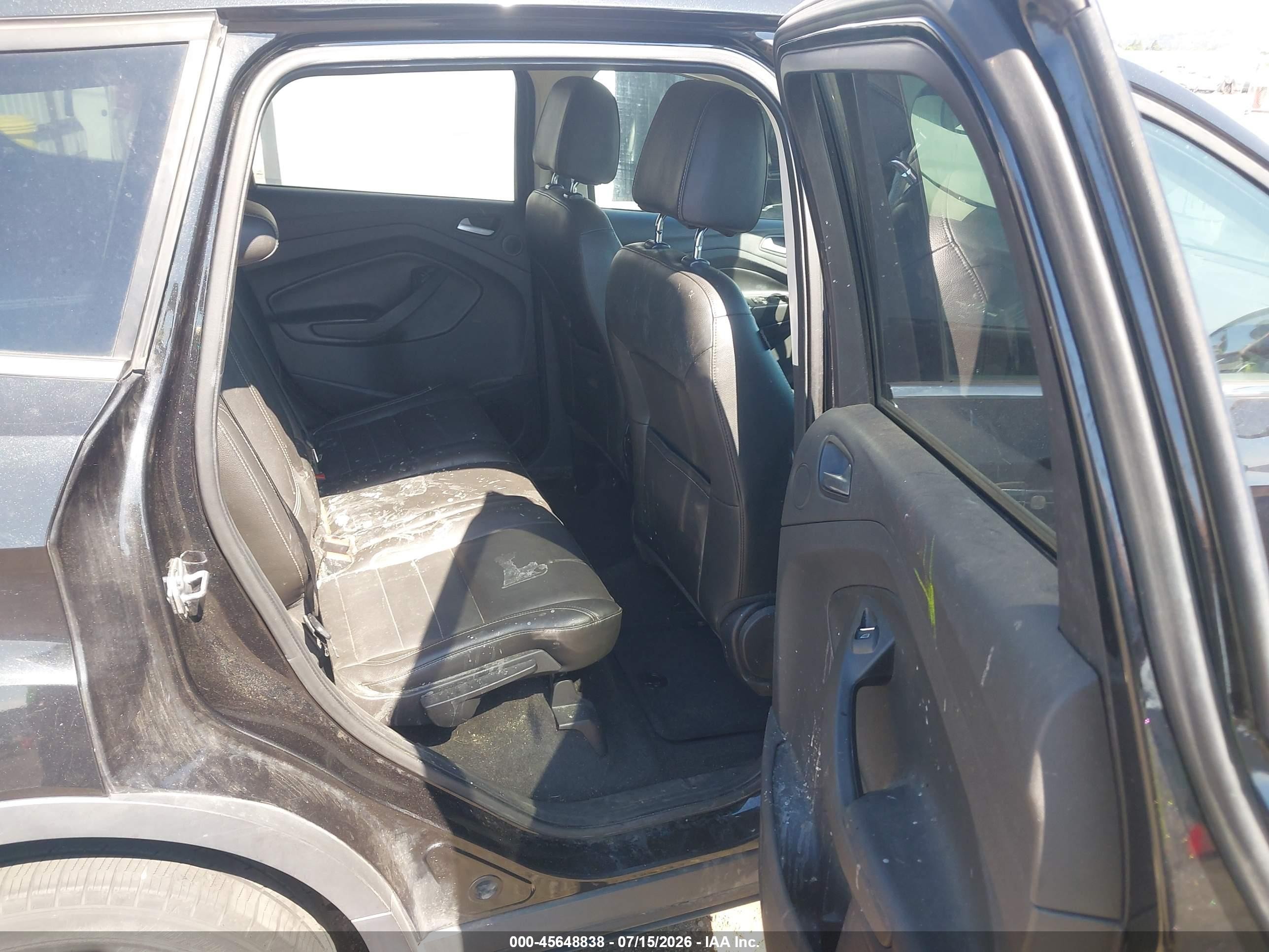 2014 Ford Escape Titanium Черный vin: 1FMCU9JX5EUE10726