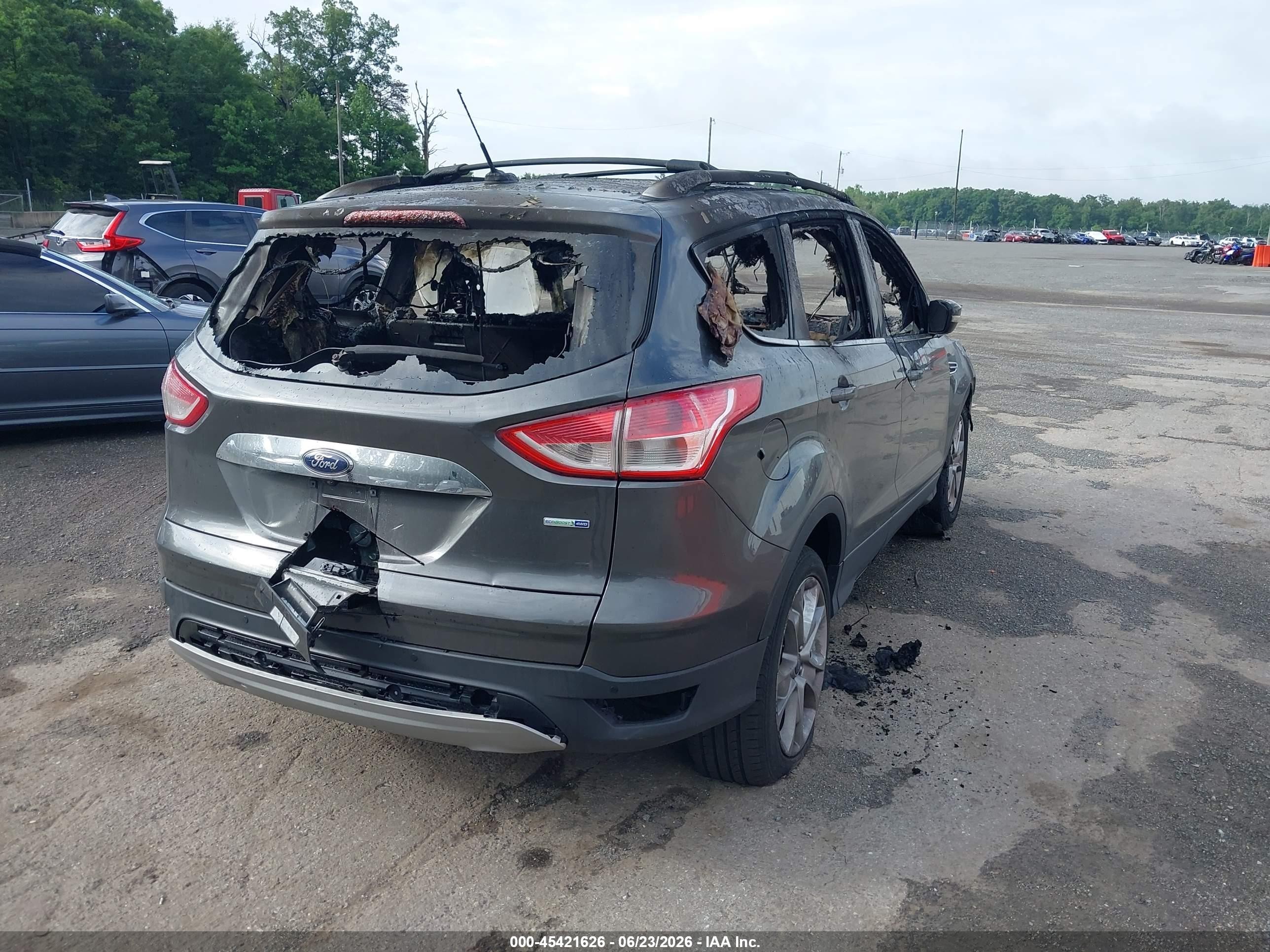 2015 Ford Escape Titanium Gray vin: 1FMCU9JX5FUA72925