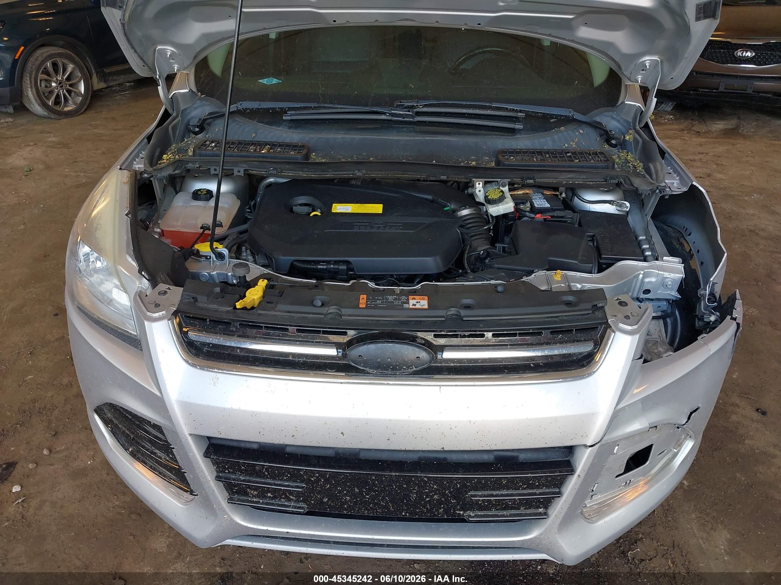 2015 Ford Escape Titanium Silver vin: 1FMCU9JX5FUB92482