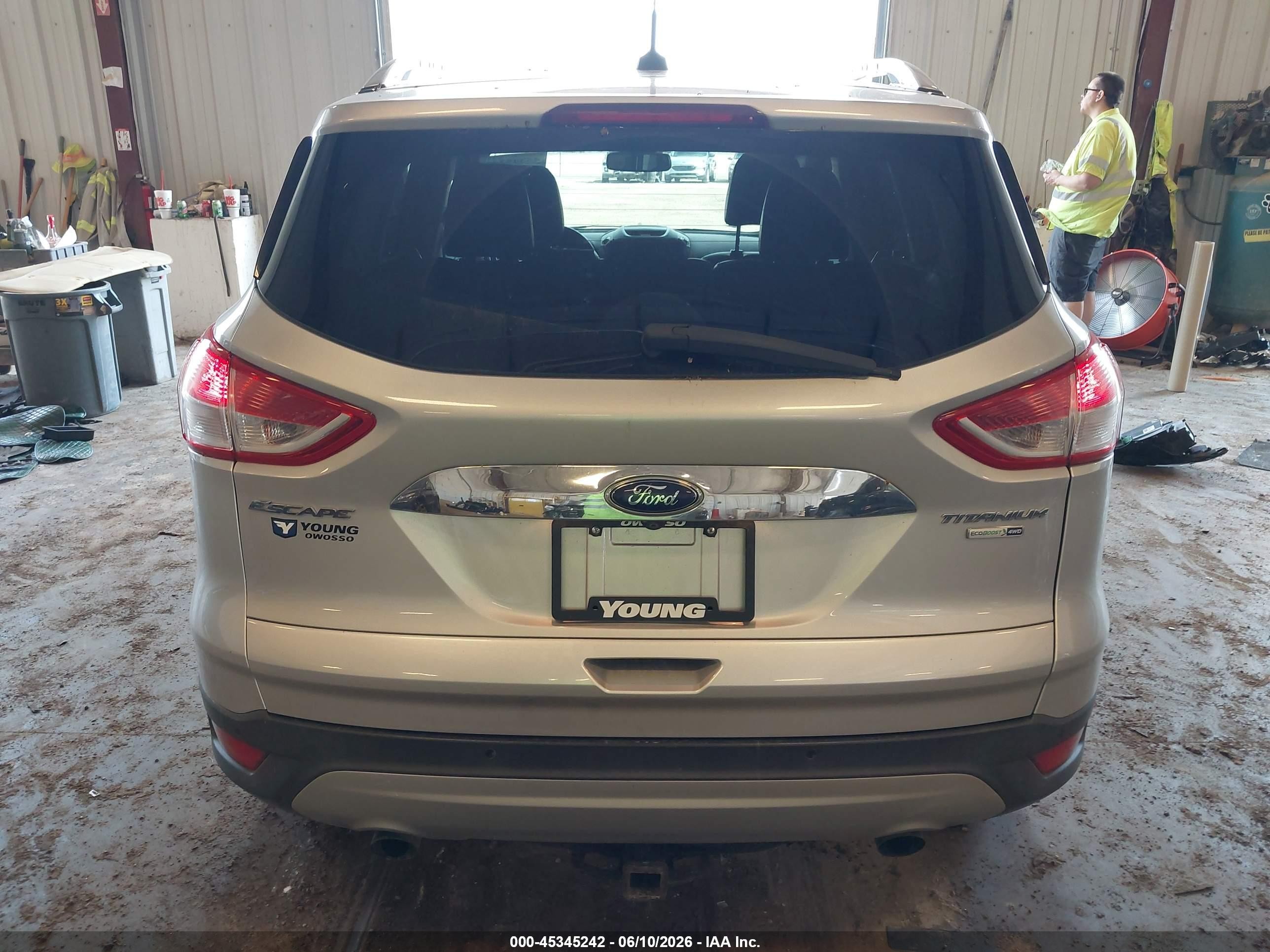 2015 Ford Escape Titanium Silver vin: 1FMCU9JX5FUB92482
