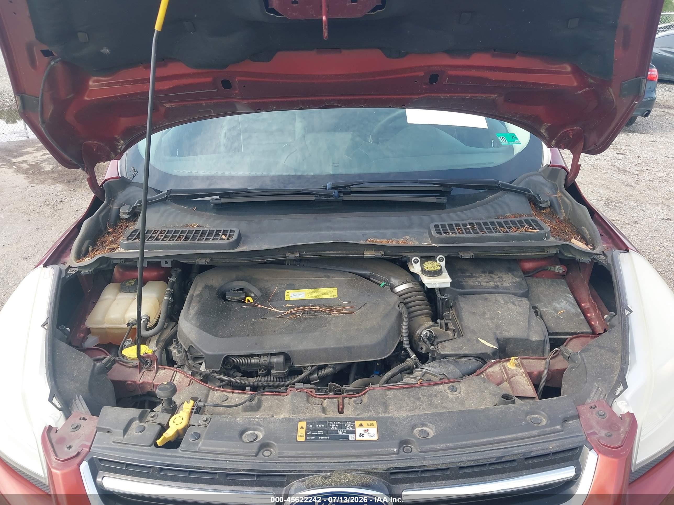2014 Ford Escape Titanium Burgundy vin: 1FMCU9JX6EUA74584