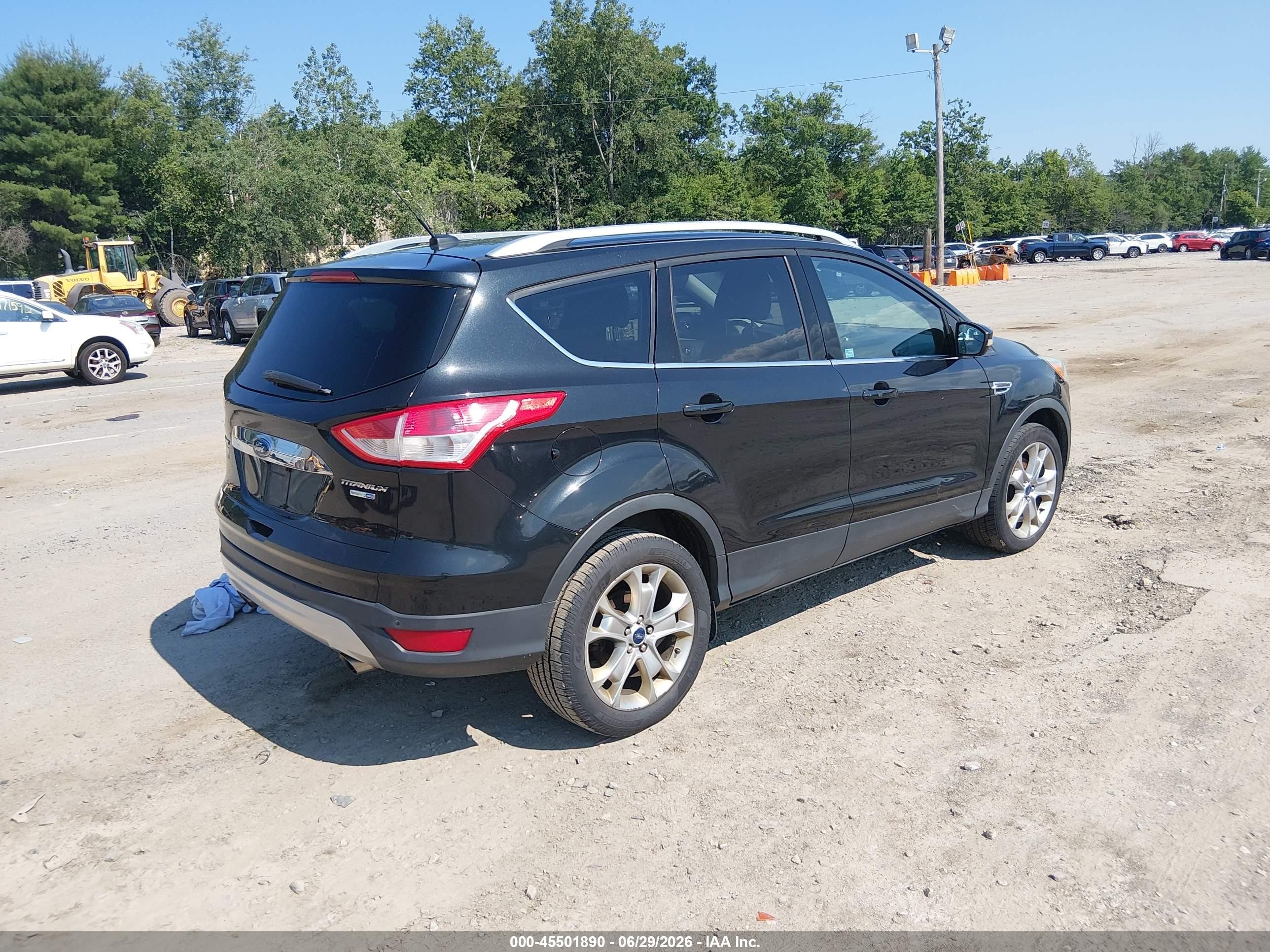 2014 Ford Escape Titanium Black vin: 1FMCU9JX6EUB19698