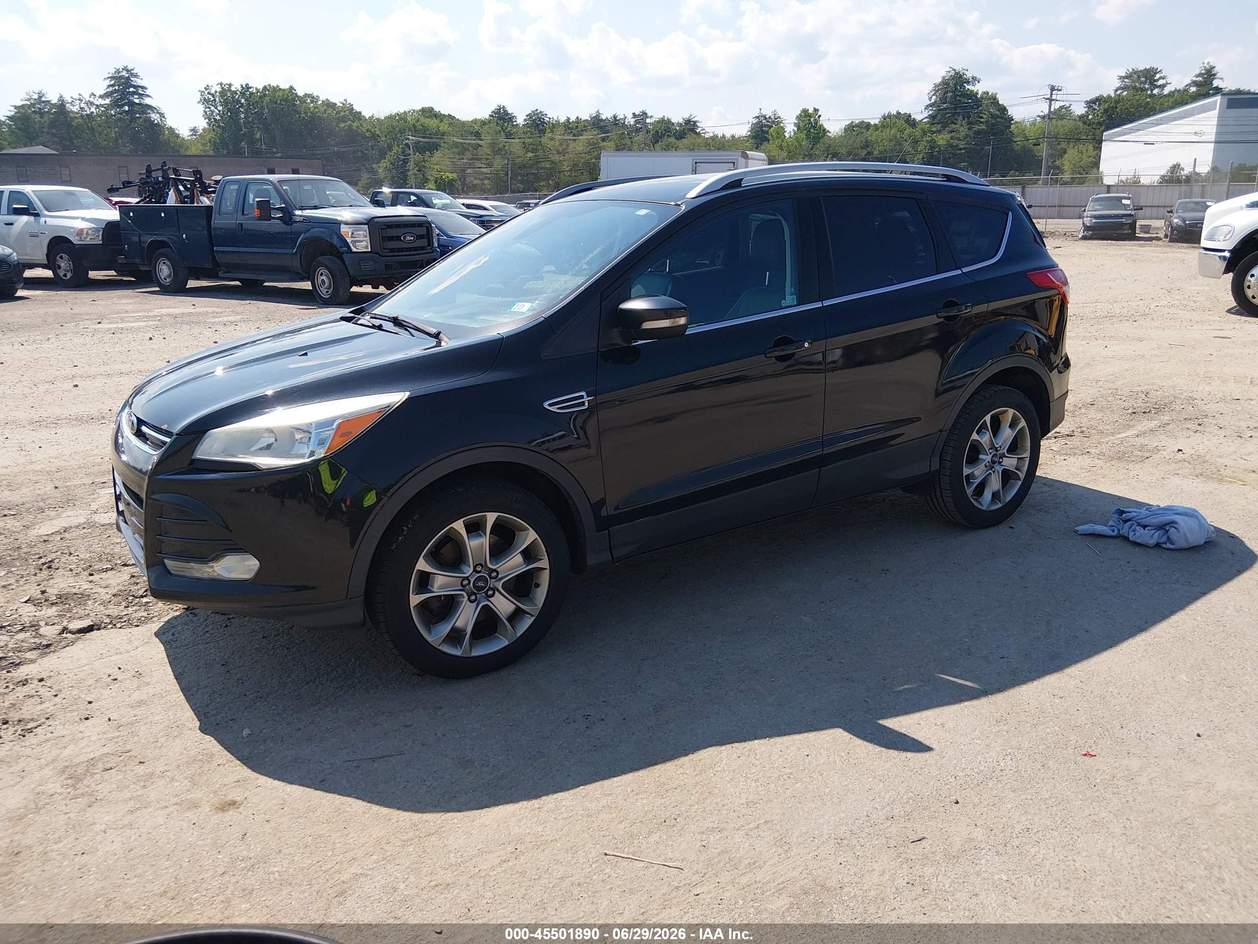 2014 Ford Escape Titanium Black vin: 1FMCU9JX6EUB19698