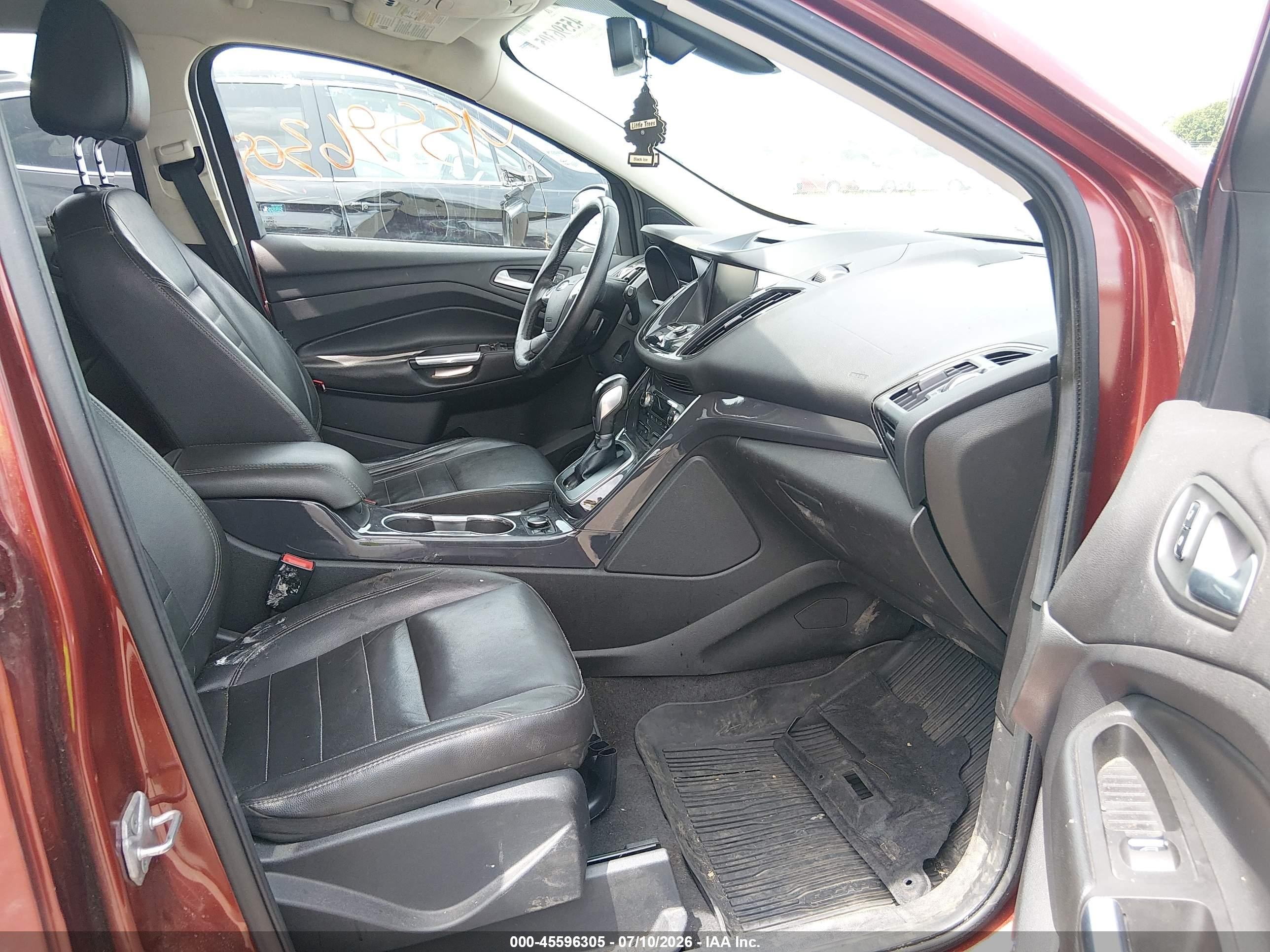 2014 Ford Escape Titanium Red vin: 1FMCU9JX7EUA84654