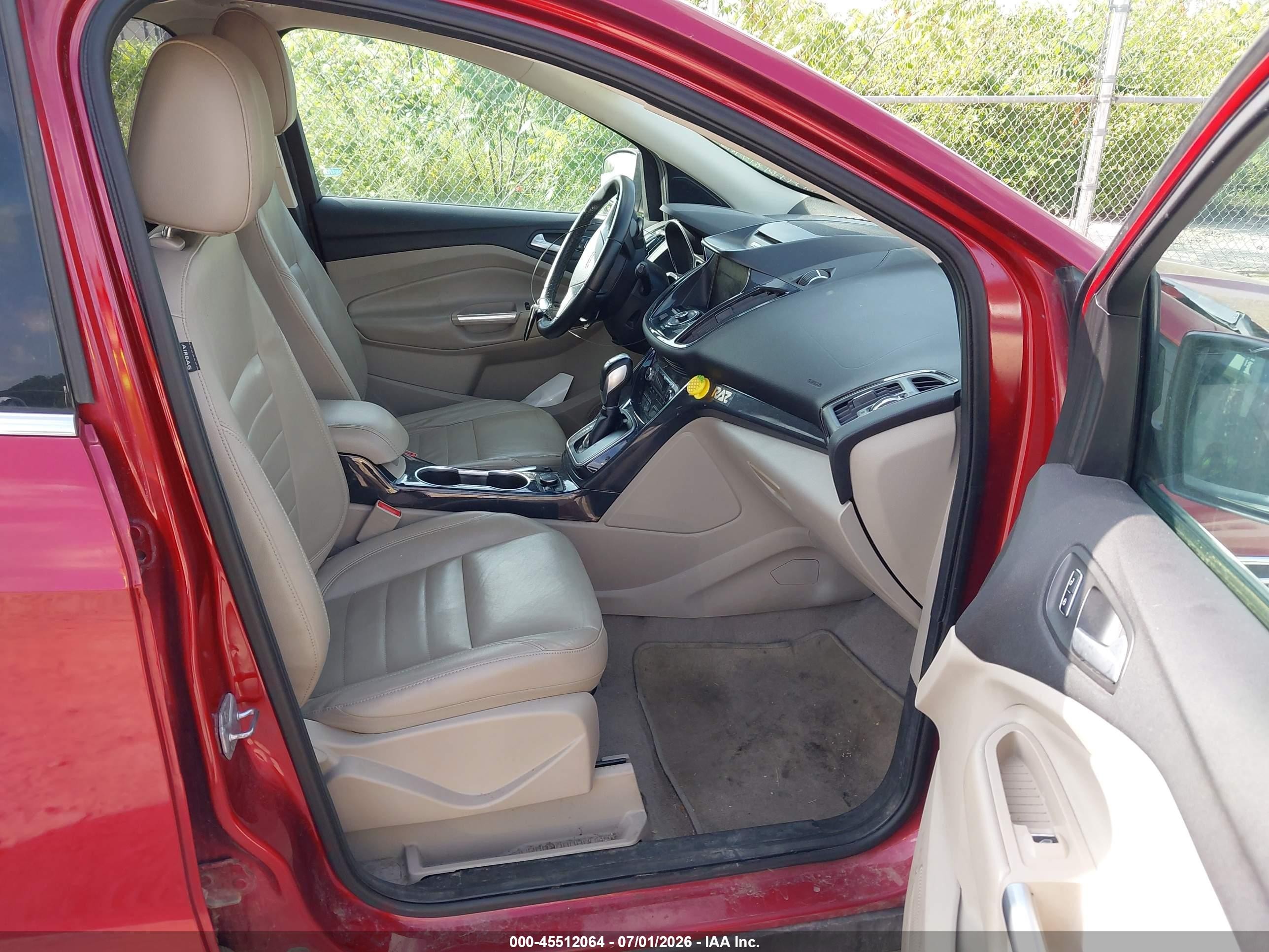 2014 Ford Escape Titanium Red vin: 1FMCU9JX7EUA98795
