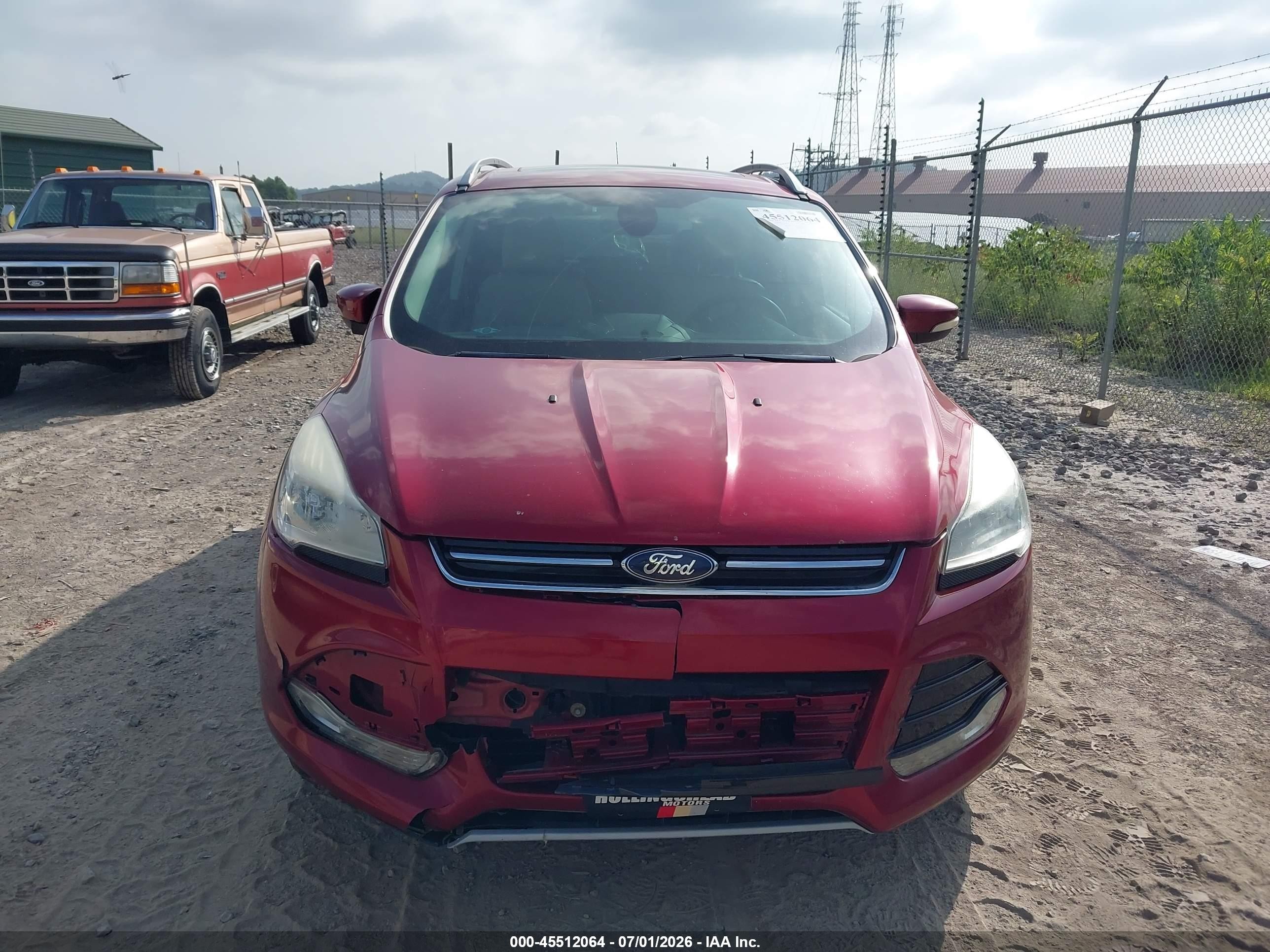 2014 Ford Escape Titanium Red vin: 1FMCU9JX7EUA98795