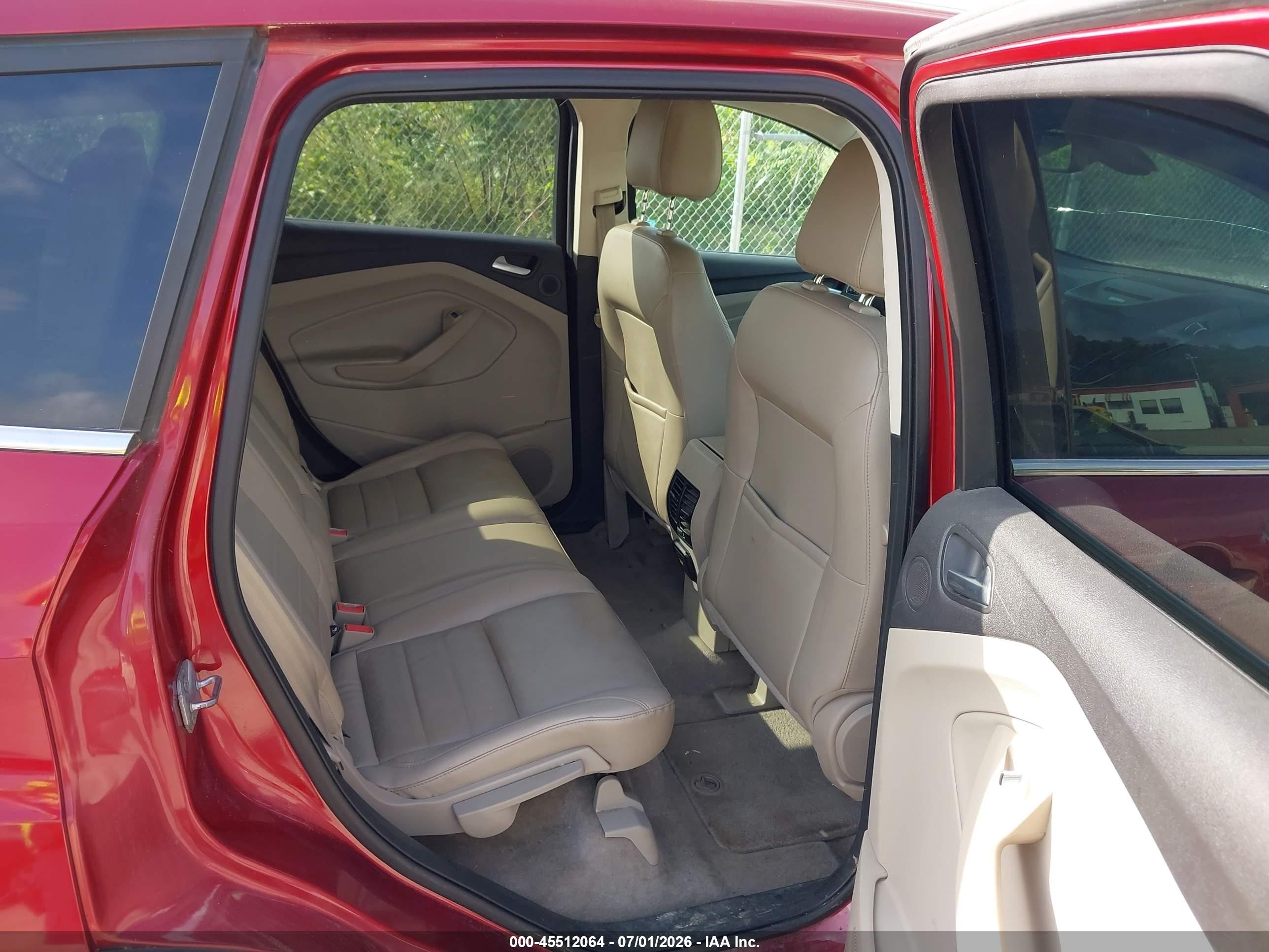 2014 Ford Escape Titanium Red vin: 1FMCU9JX7EUA98795
