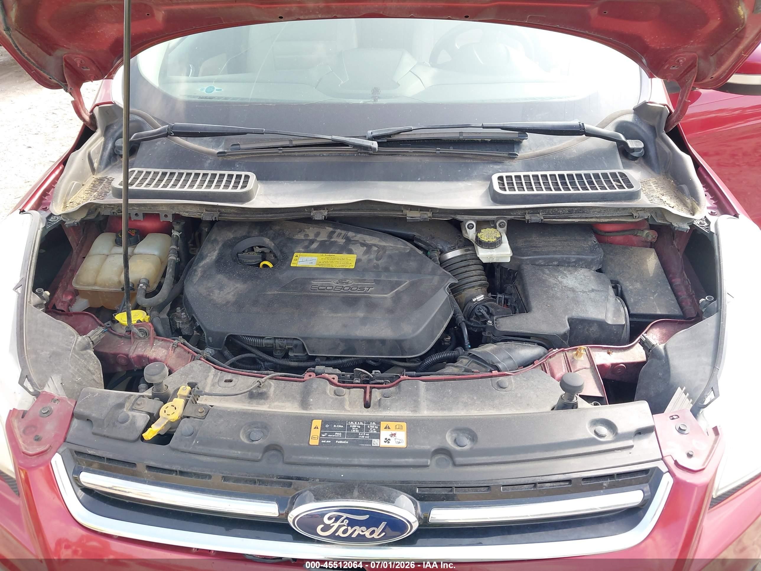 2014 Ford Escape Titanium Red vin: 1FMCU9JX7EUA98795