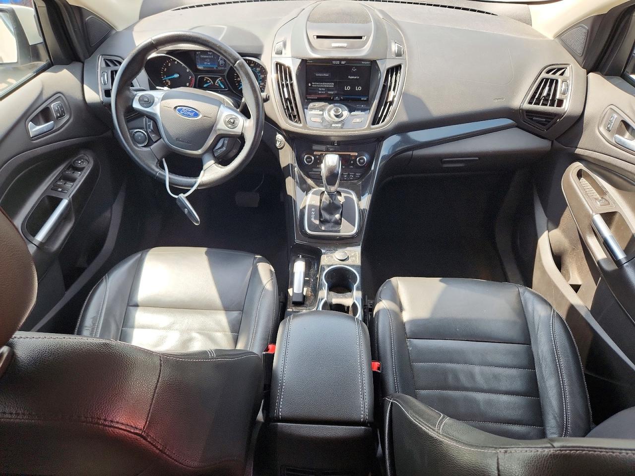 2014 Ford Escape Titanium White vin: 1FMCU9JX7EUB75469