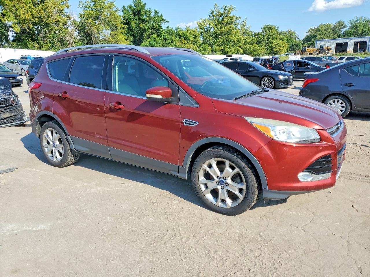 2014 Ford Escape Titanium Orange vin: 1FMCU9JX7EUB84804