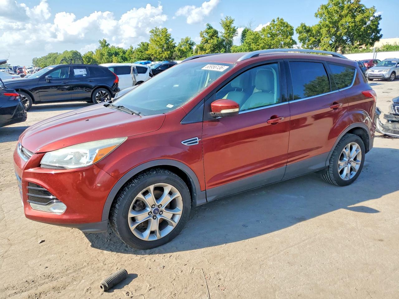2014 Ford Escape Titanium Orange vin: 1FMCU9JX7EUB84804