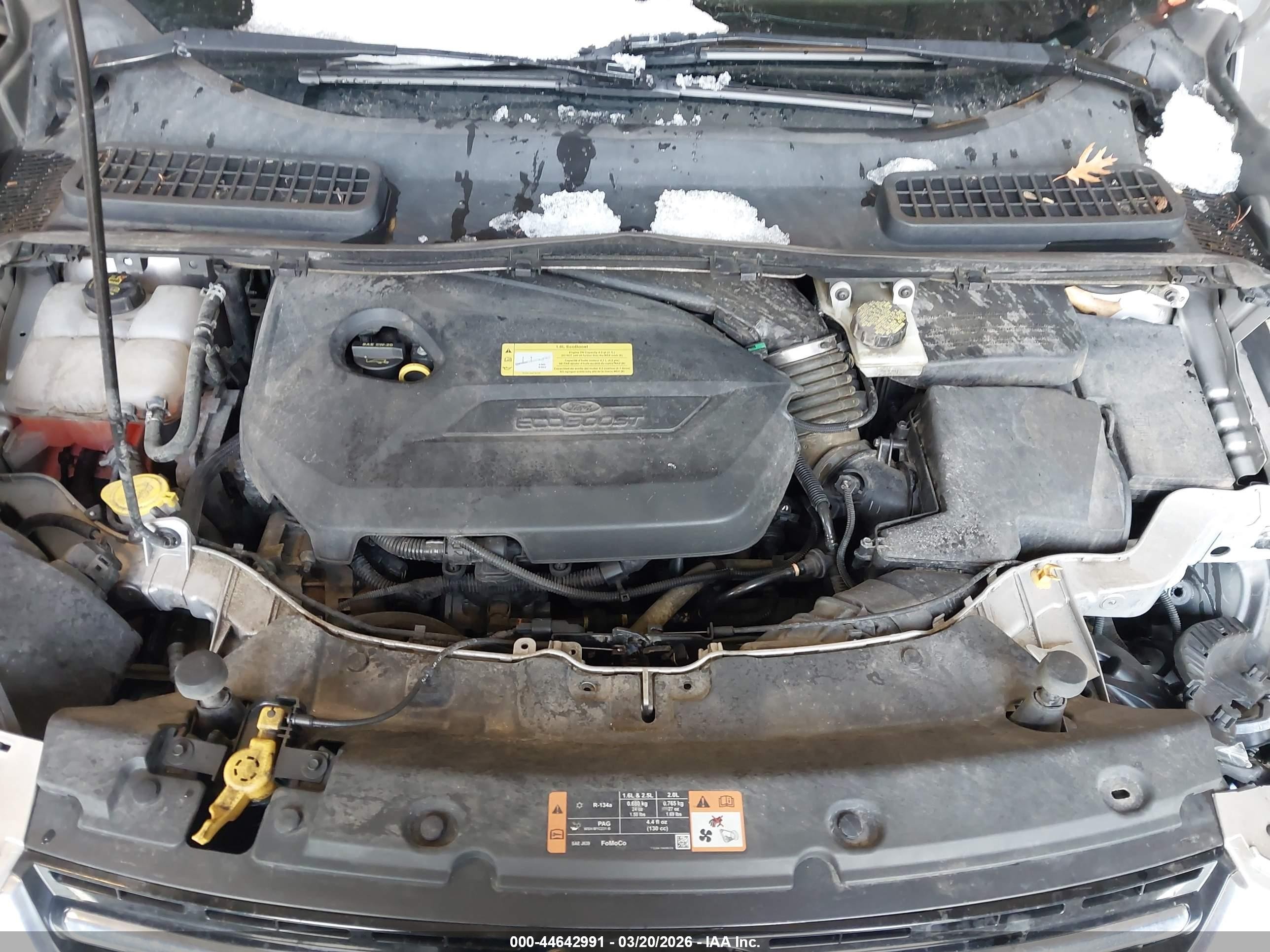 2014 Ford Escape Titanium Серебряный vin: 1FMCU9JX7EUC07241