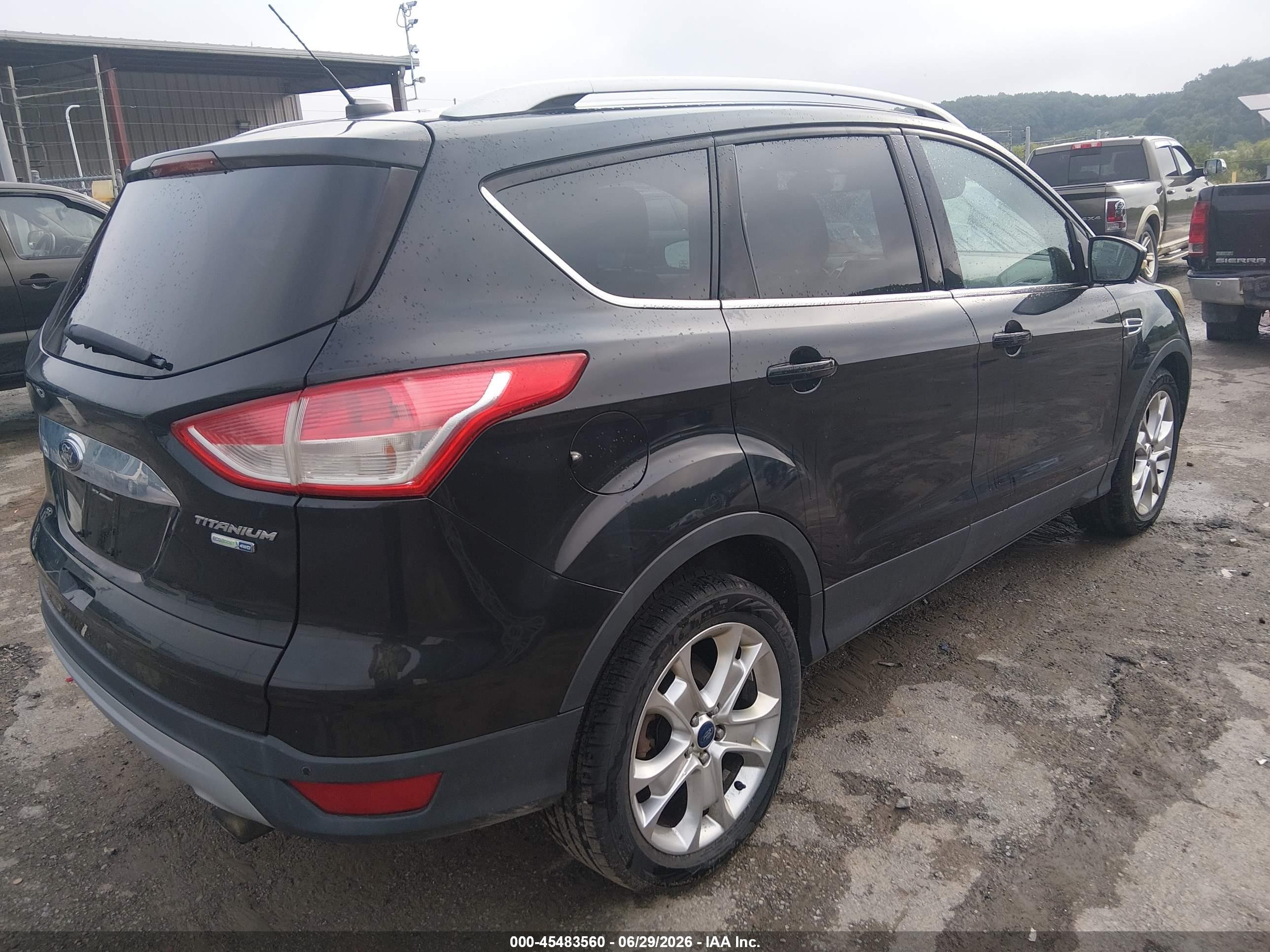 2014 Ford Escape Titanium Black vin: 1FMCU9JX7EUC17980