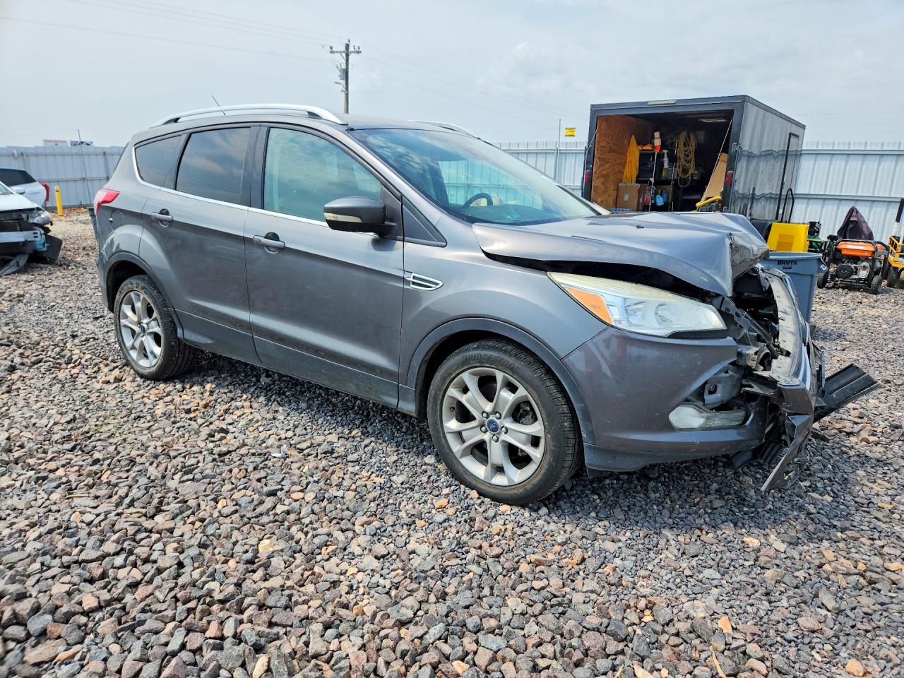 2014 Ford Escape Titanium Gray vin: 1FMCU9JX7EUC75703
