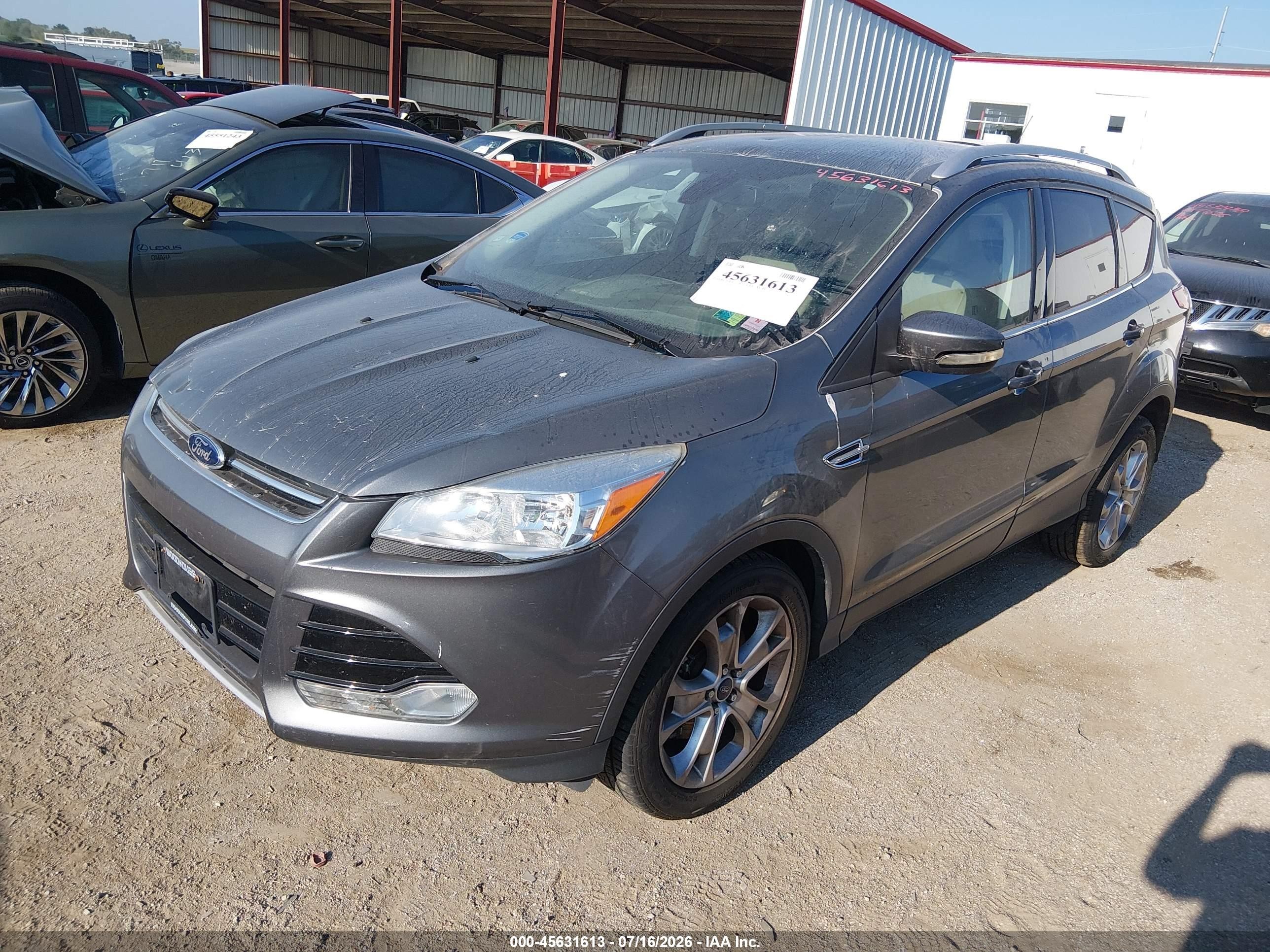 2014 Ford Escape Titanium Gray vin: 1FMCU9JX7EUD43952