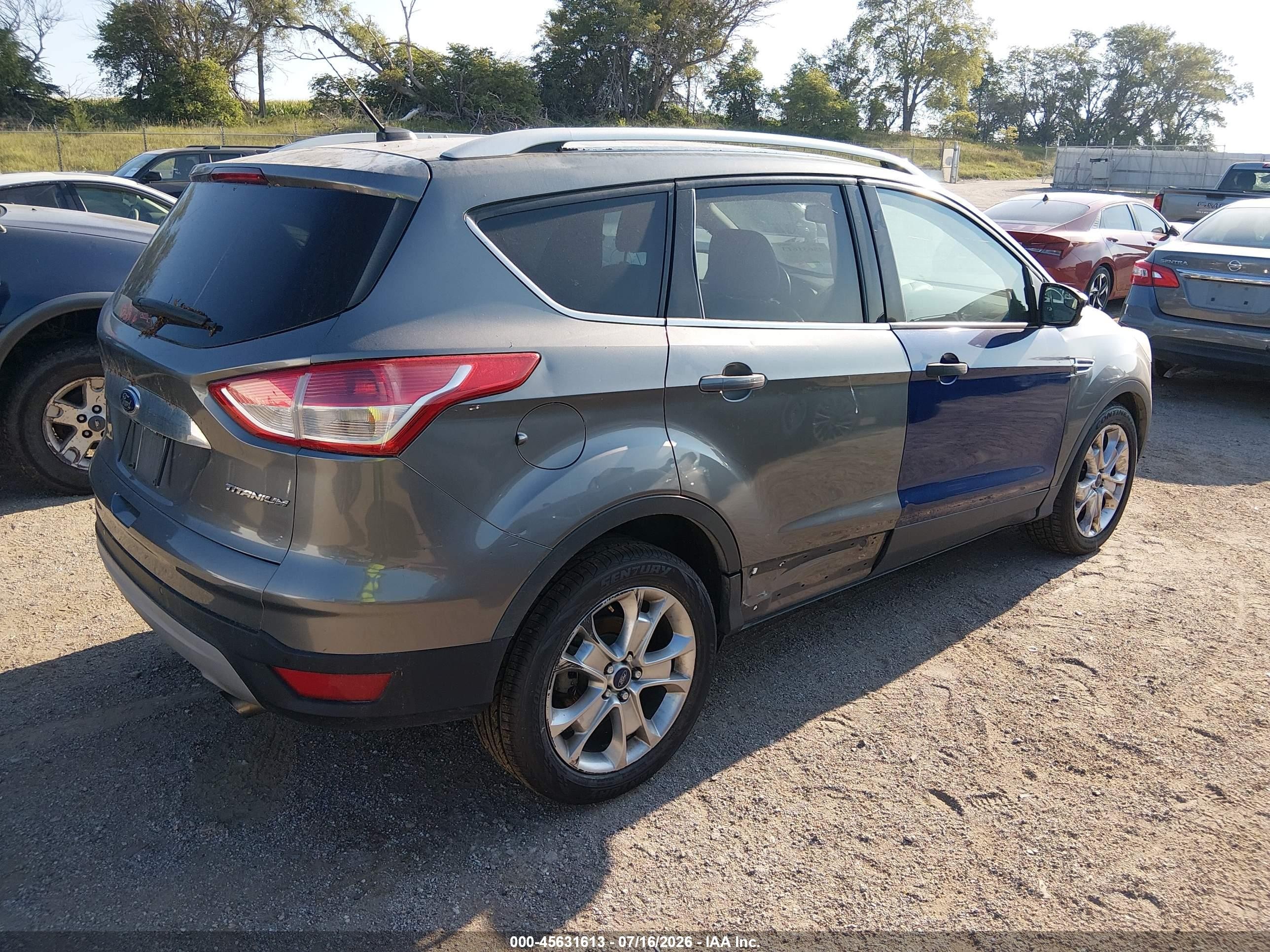 2014 Ford Escape Titanium Gray vin: 1FMCU9JX7EUD43952