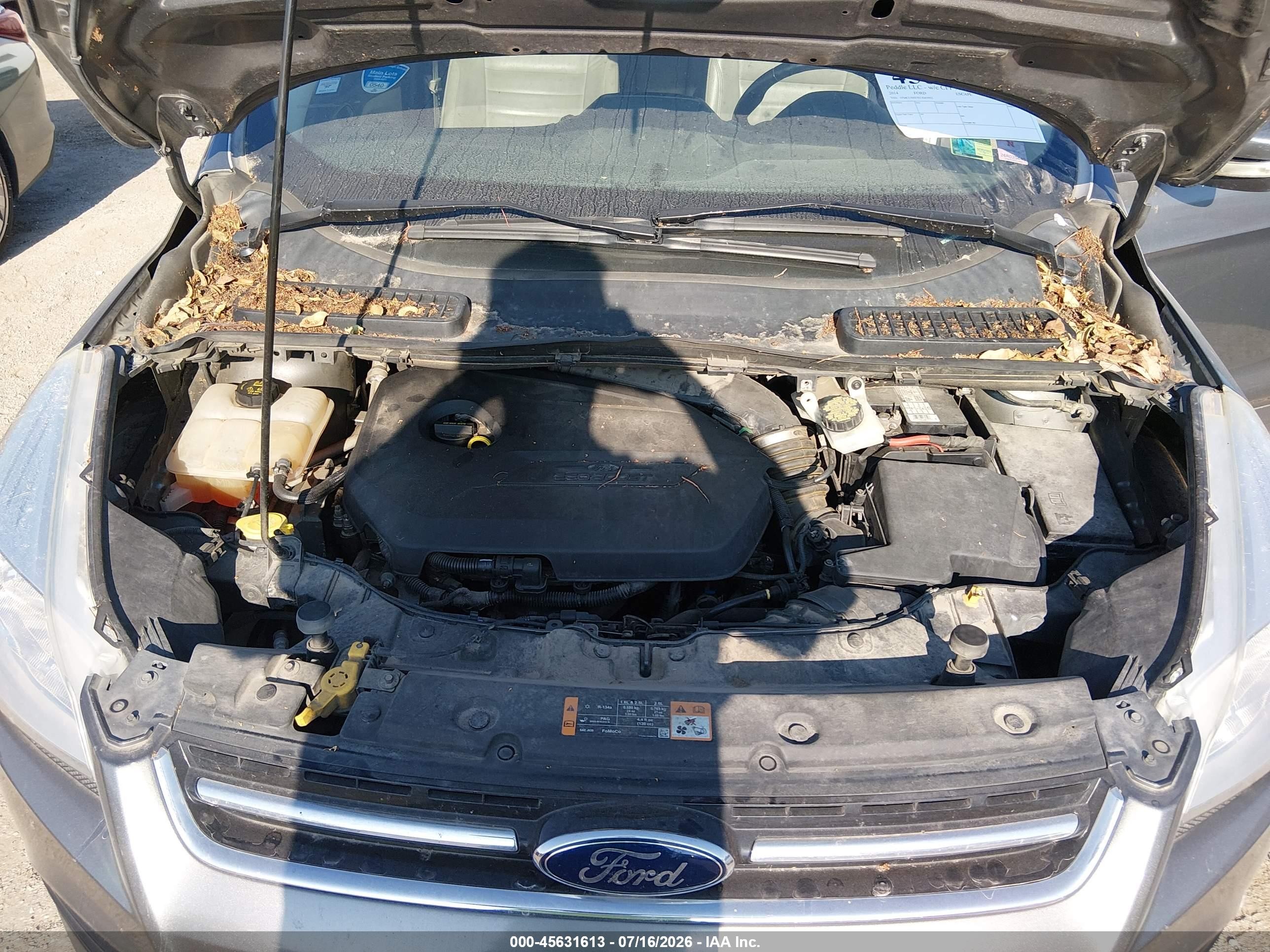 2014 Ford Escape Titanium Gray vin: 1FMCU9JX7EUD43952