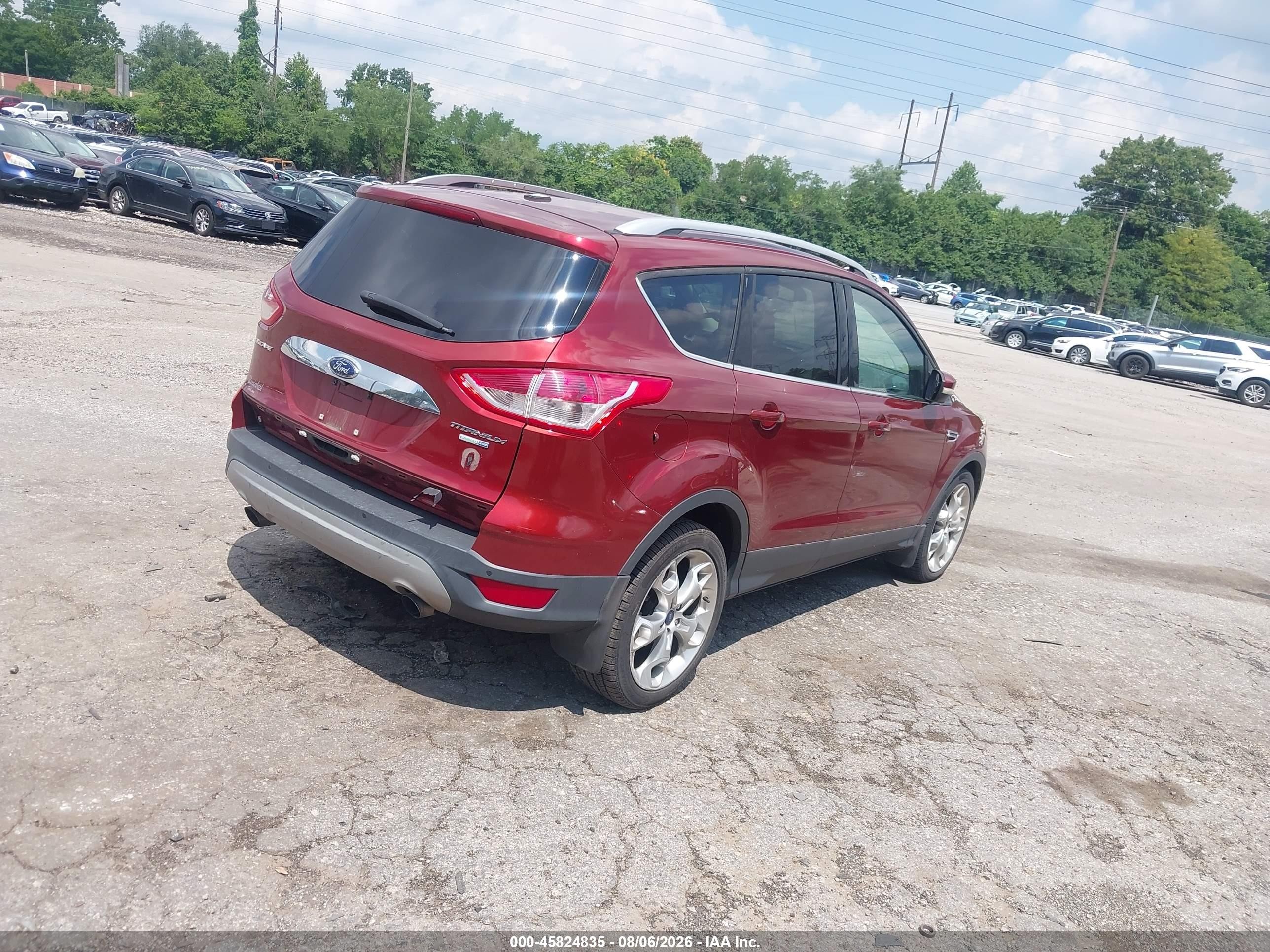 2015 Ford Escape Titanium Orange vin: 1FMCU9JX7FUB15273