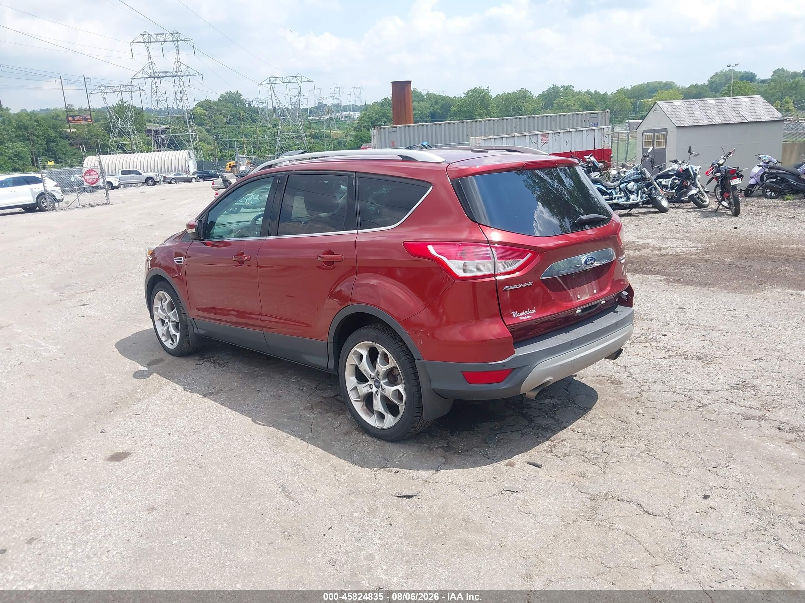2015 Ford Escape Titanium Orange vin: 1FMCU9JX7FUB15273
