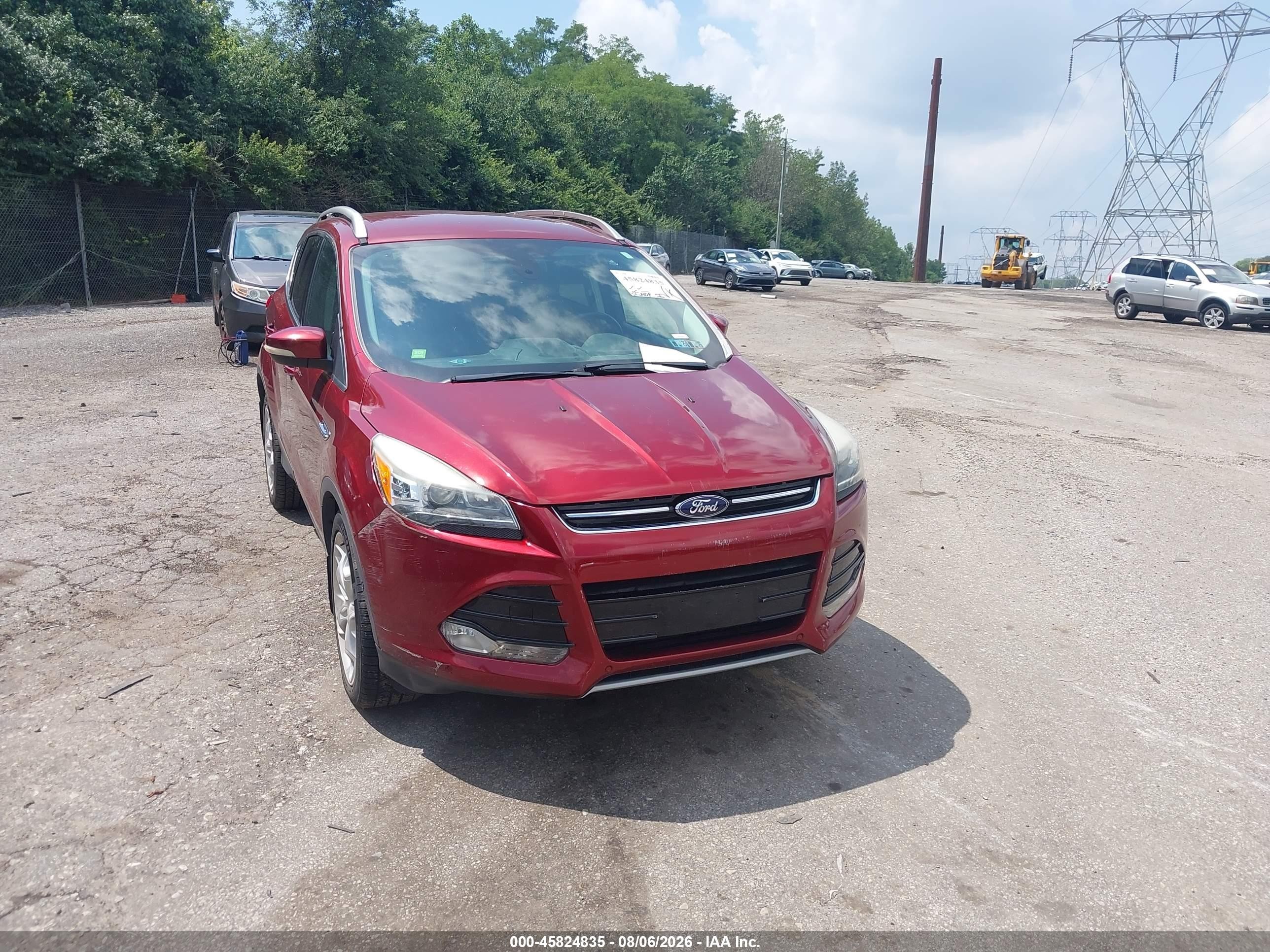 2015 Ford Escape Titanium Orange vin: 1FMCU9JX7FUB15273