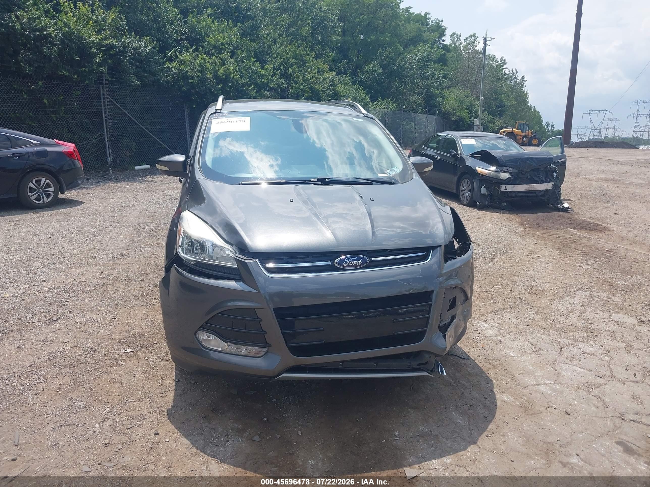 2016 Ford Escape Titanium Gray vin: 1FMCU9JX7GUA92188