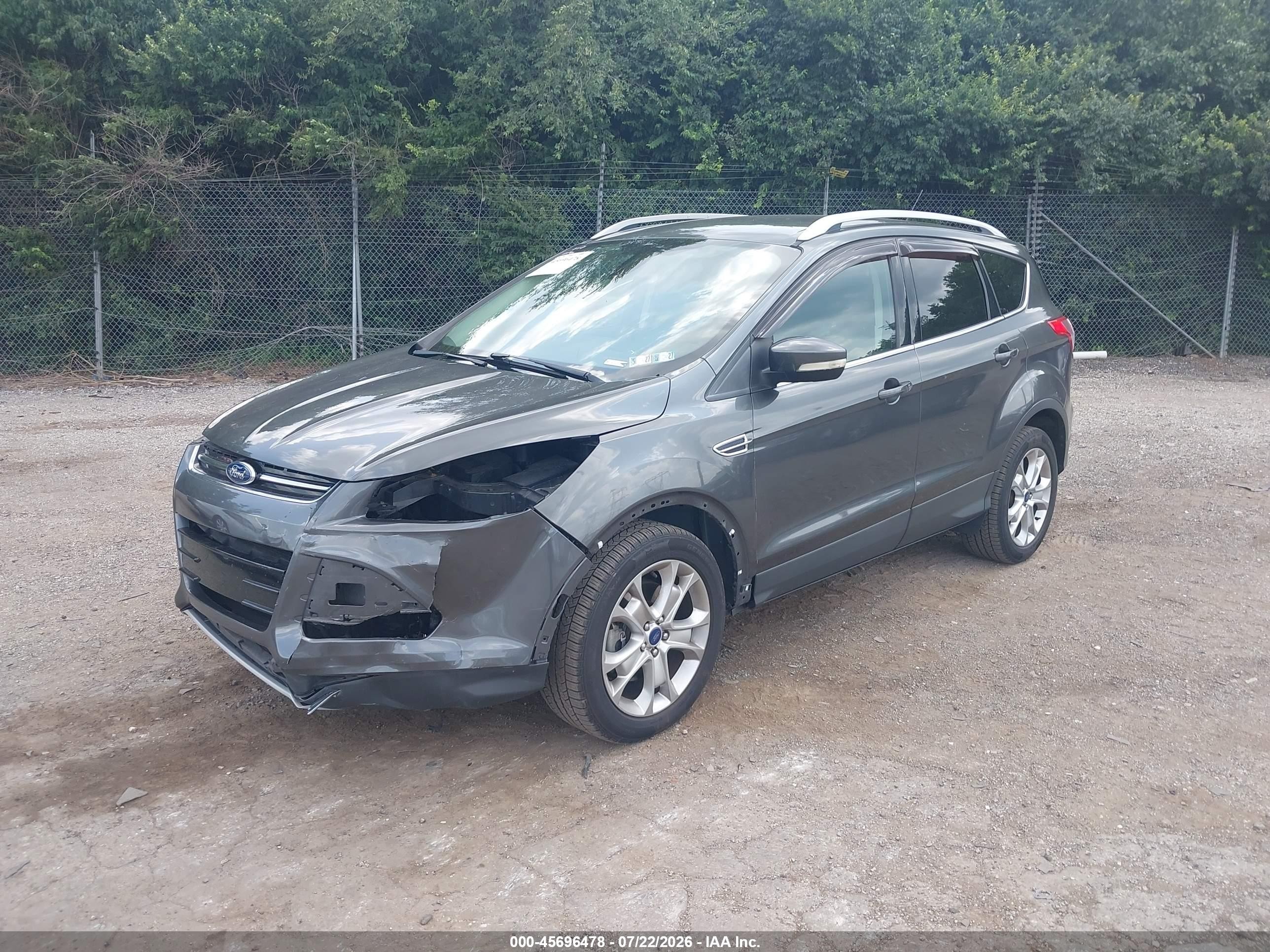 2016 Ford Escape Titanium Gray vin: 1FMCU9JX7GUA92188