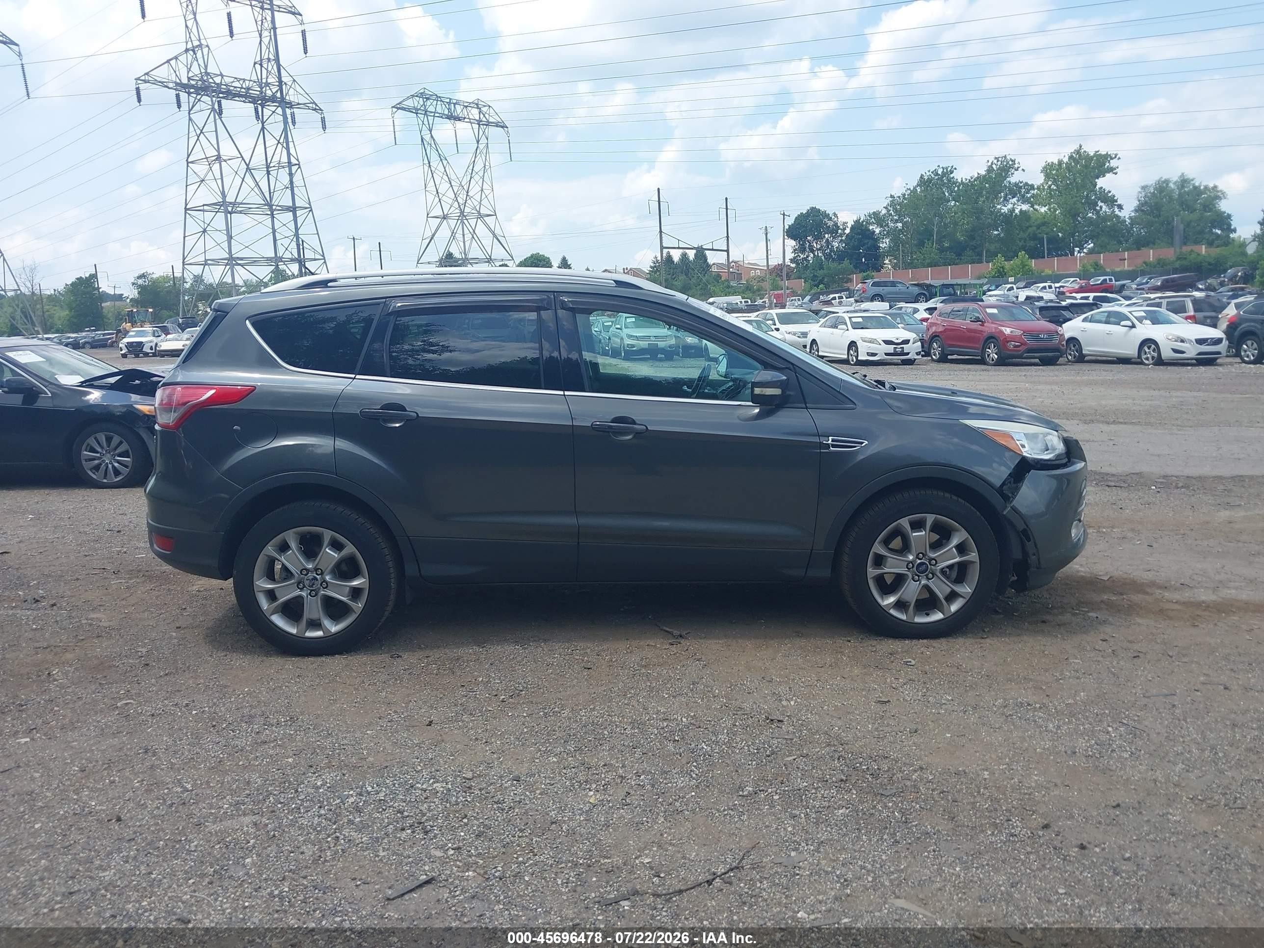 2016 Ford Escape Titanium Gray vin: 1FMCU9JX7GUA92188