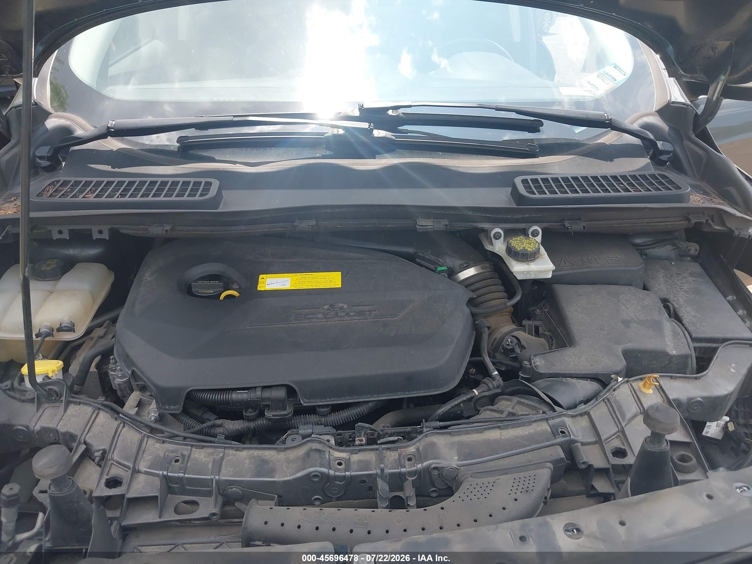 2016 Ford Escape Titanium Gray vin: 1FMCU9JX7GUA92188