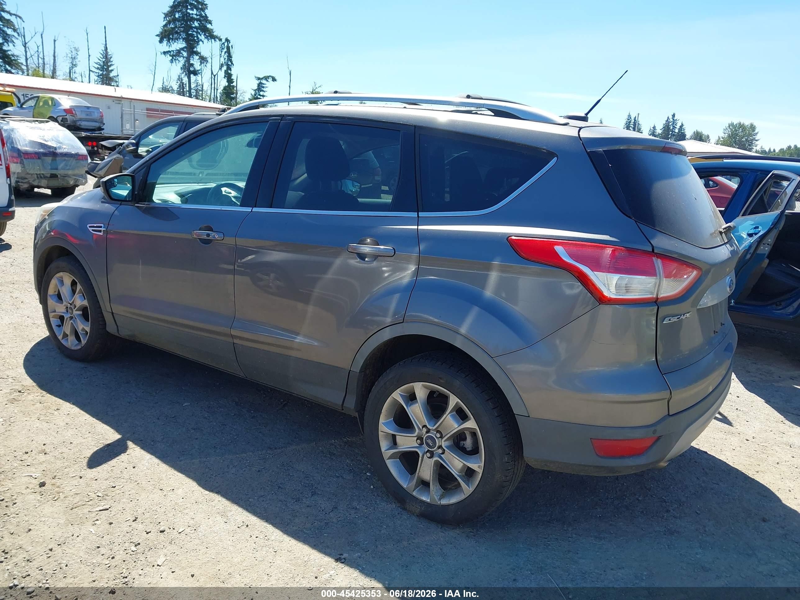 2014 Ford Escape Titanium Gray vin: 1FMCU9JX8EUB48281