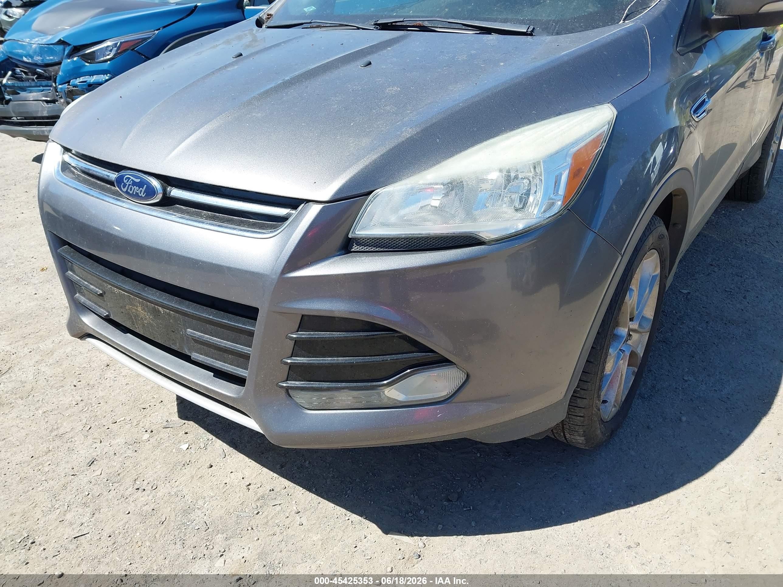 2014 Ford Escape Titanium Gray vin: 1FMCU9JX8EUB48281