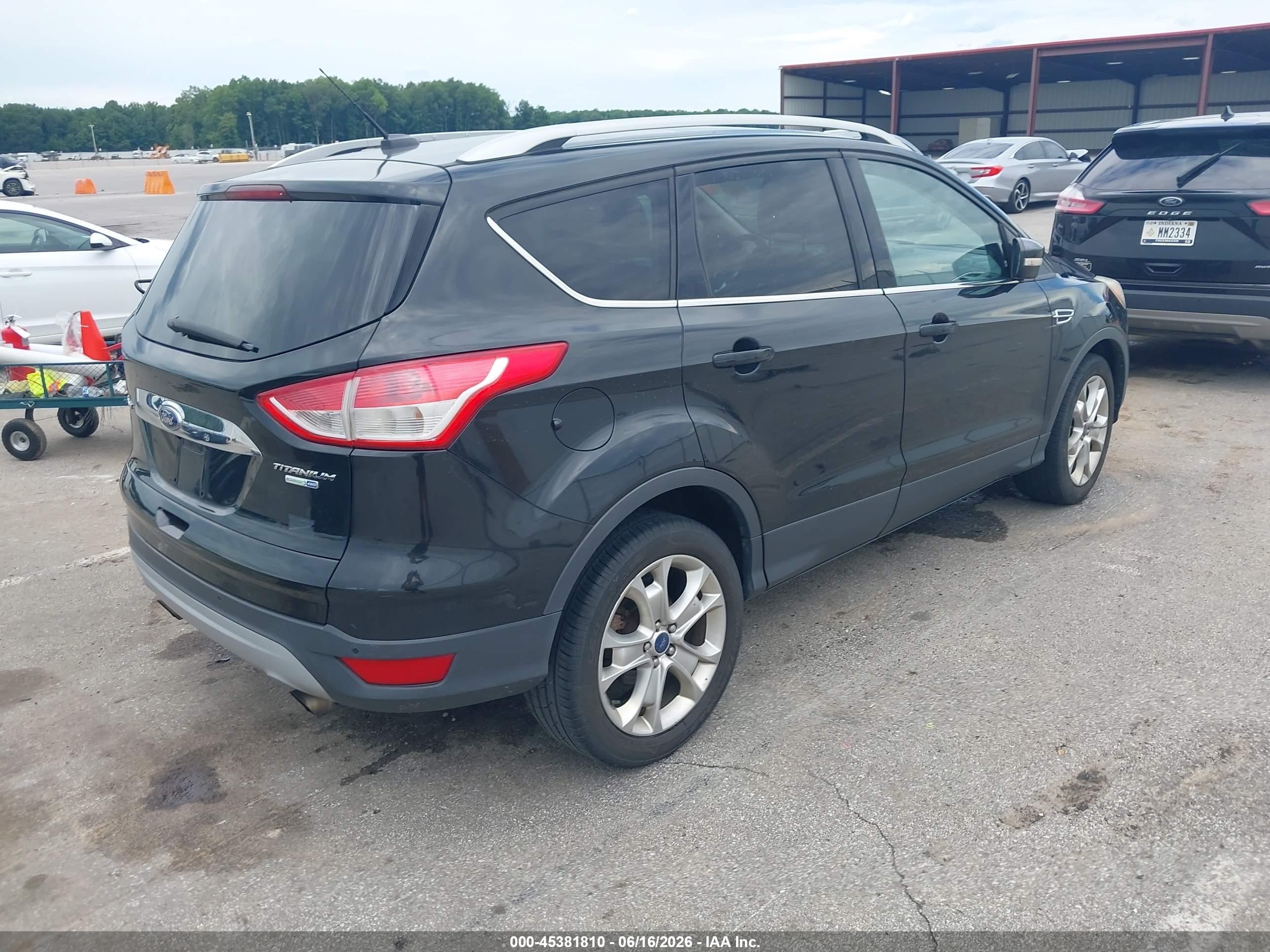 2014 Ford Escape Titanium Black vin: 1FMCU9JX8EUD08370