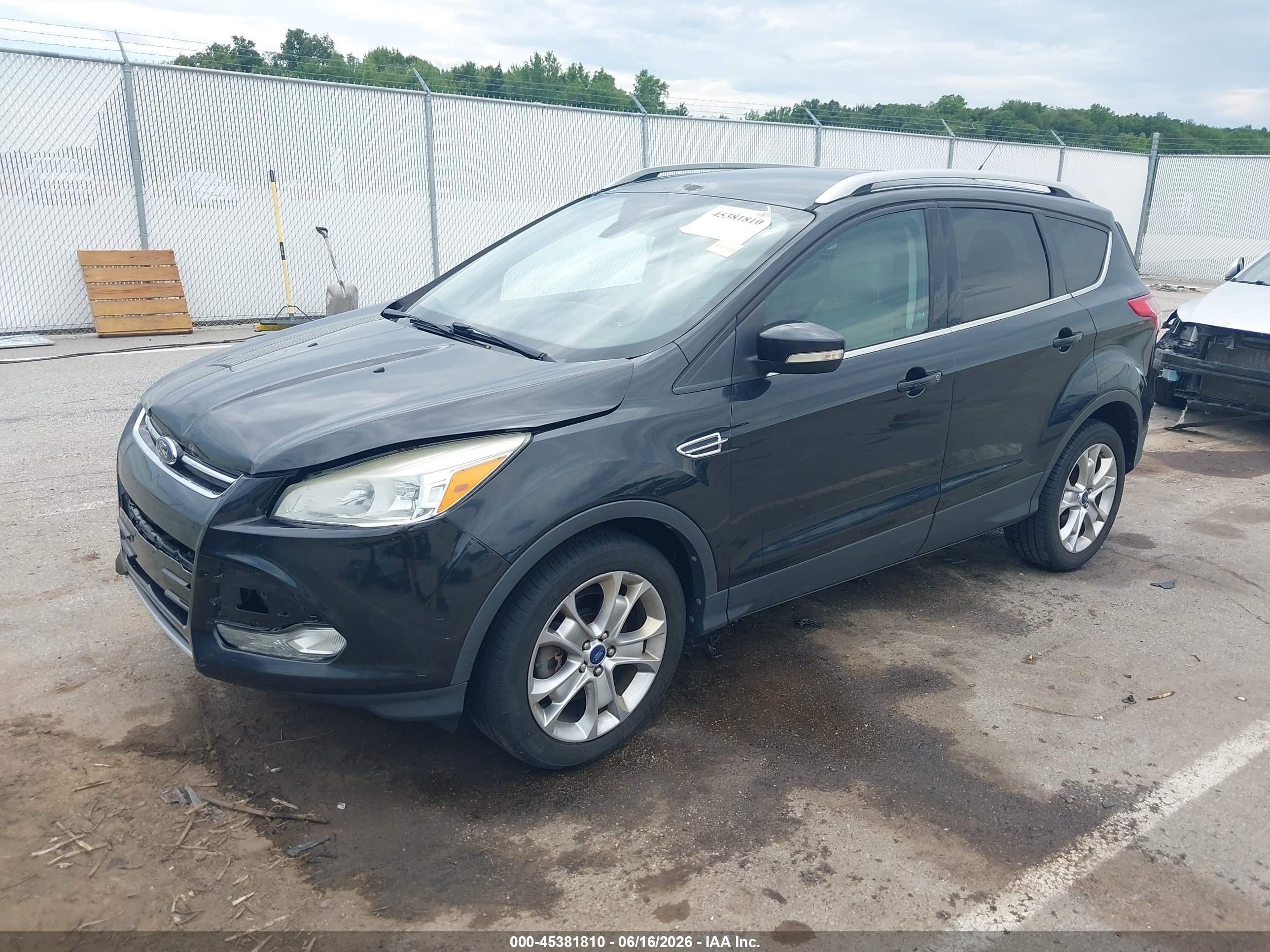 2014 Ford Escape Titanium Black vin: 1FMCU9JX8EUD08370