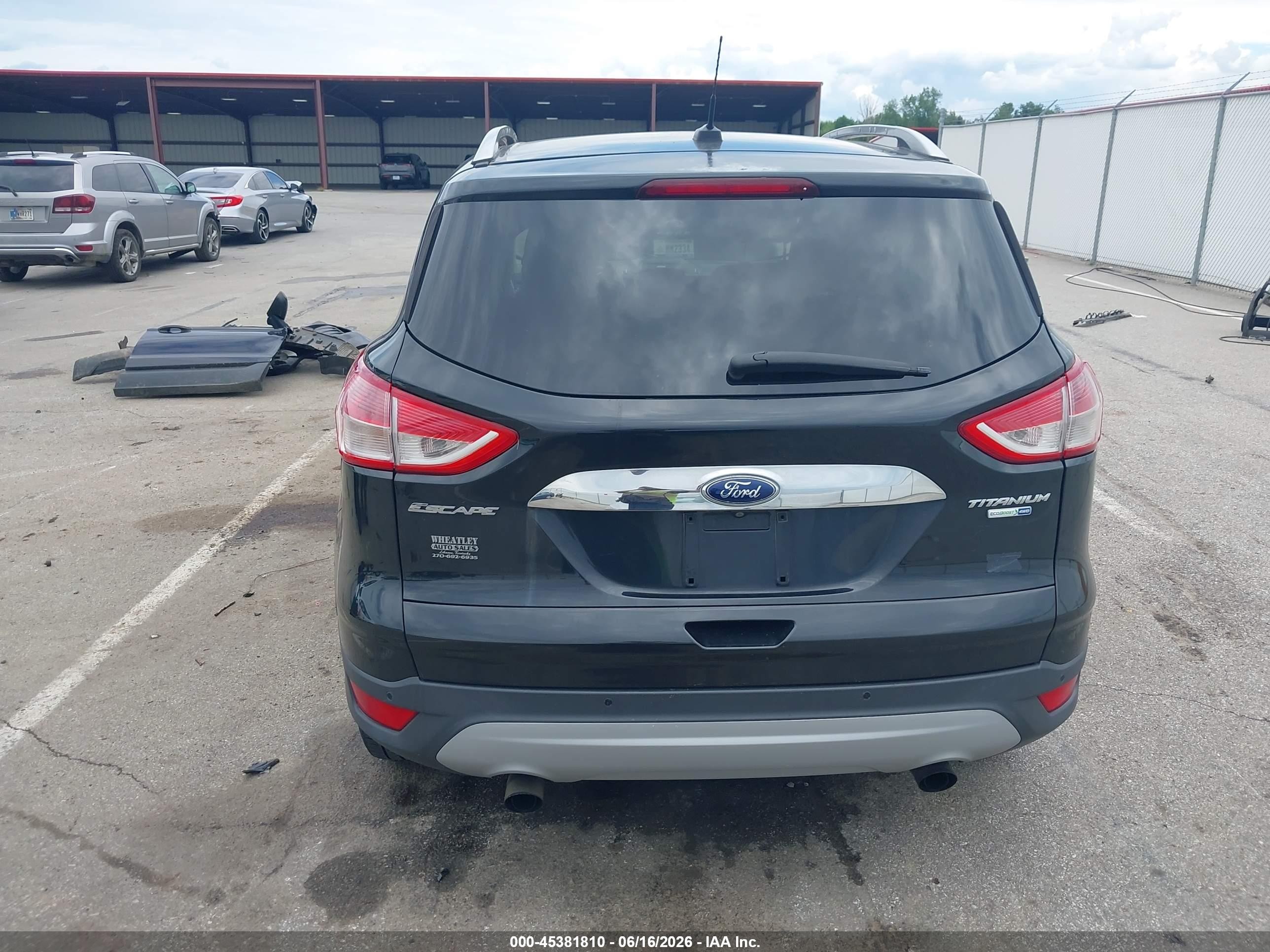 2014 Ford Escape Titanium Black vin: 1FMCU9JX8EUD08370