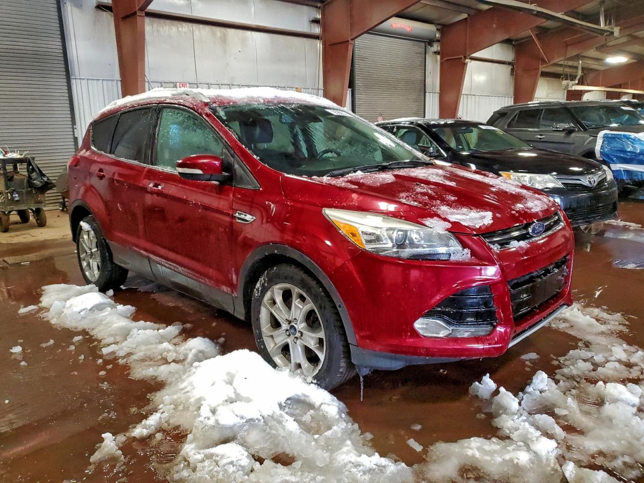 2014 Ford Escape Titanium Red vin: 1FMCU9JX8EUE18724