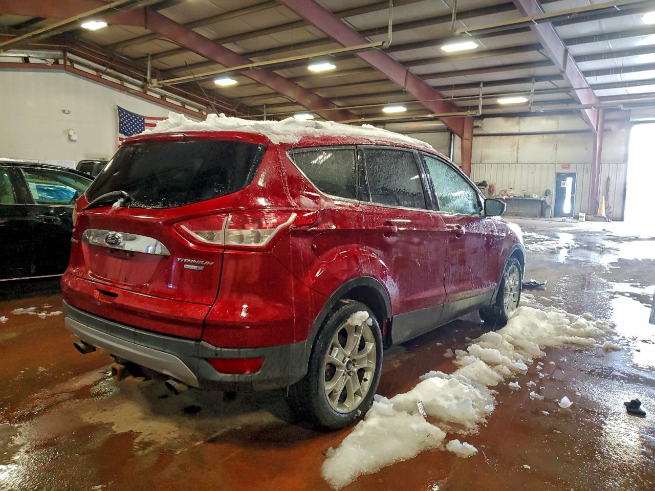 2014 Ford Escape Titanium Red vin: 1FMCU9JX8EUE18724