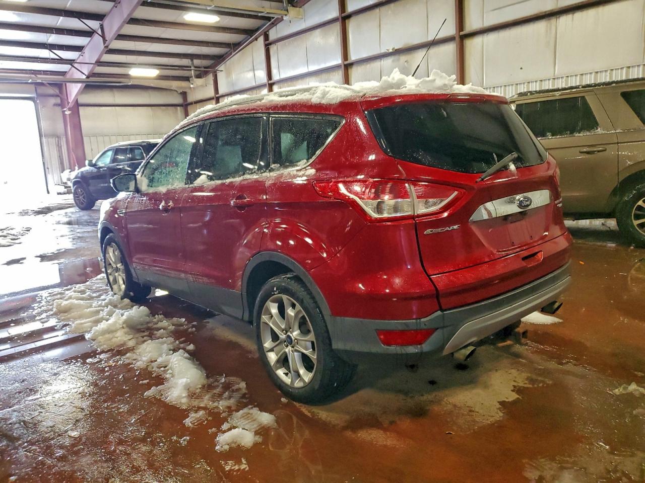 2014 Ford Escape Titanium Red vin: 1FMCU9JX8EUE18724