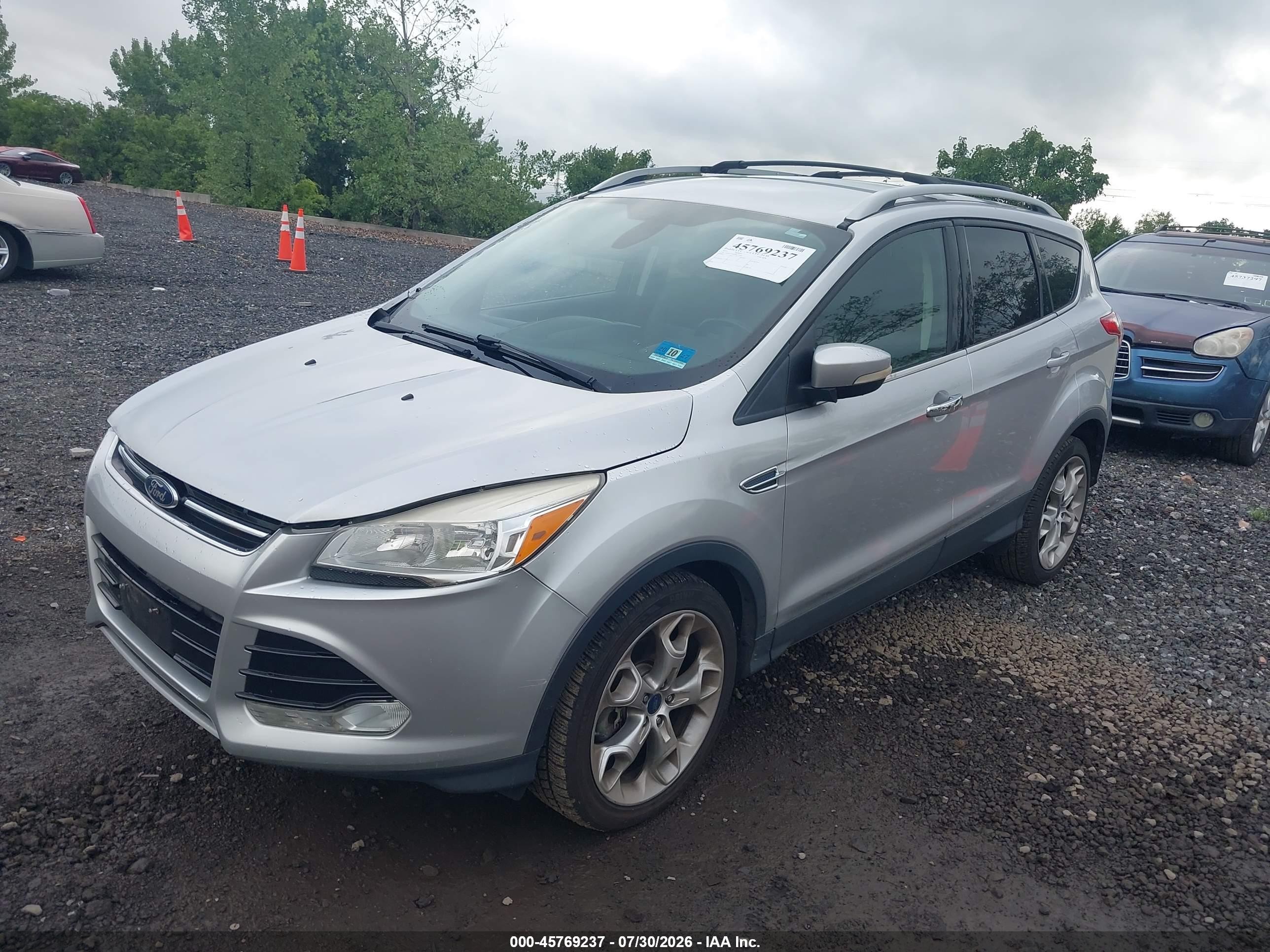 2015 Ford Escape Titanium Silver vin: 1FMCU9JX8FUC35082