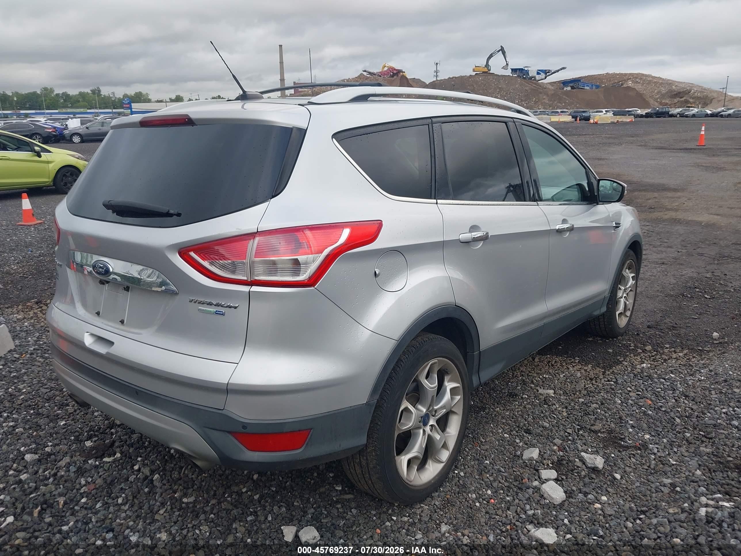 2015 Ford Escape Titanium Silver vin: 1FMCU9JX8FUC35082