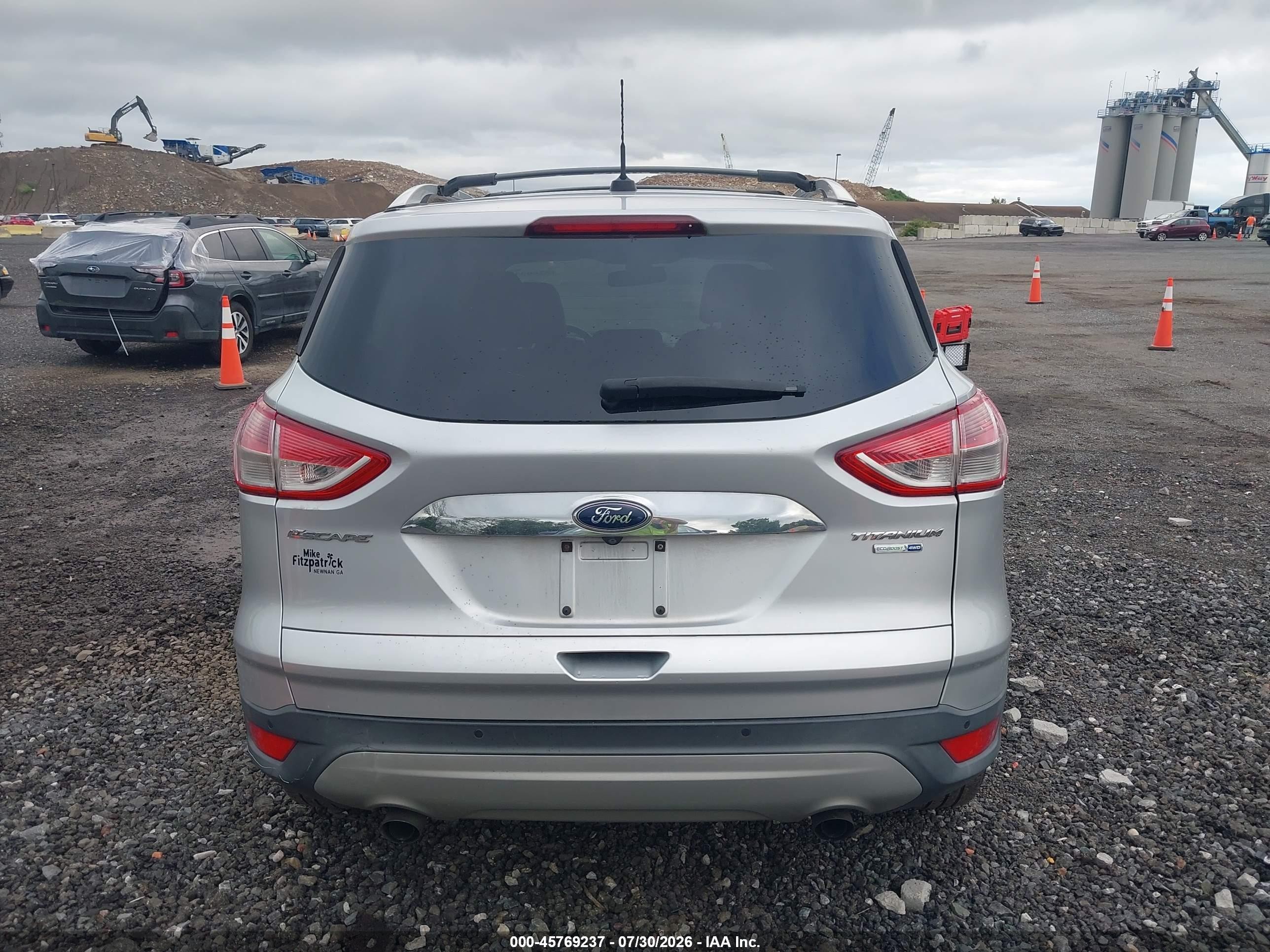 2015 Ford Escape Titanium Silver vin: 1FMCU9JX8FUC35082