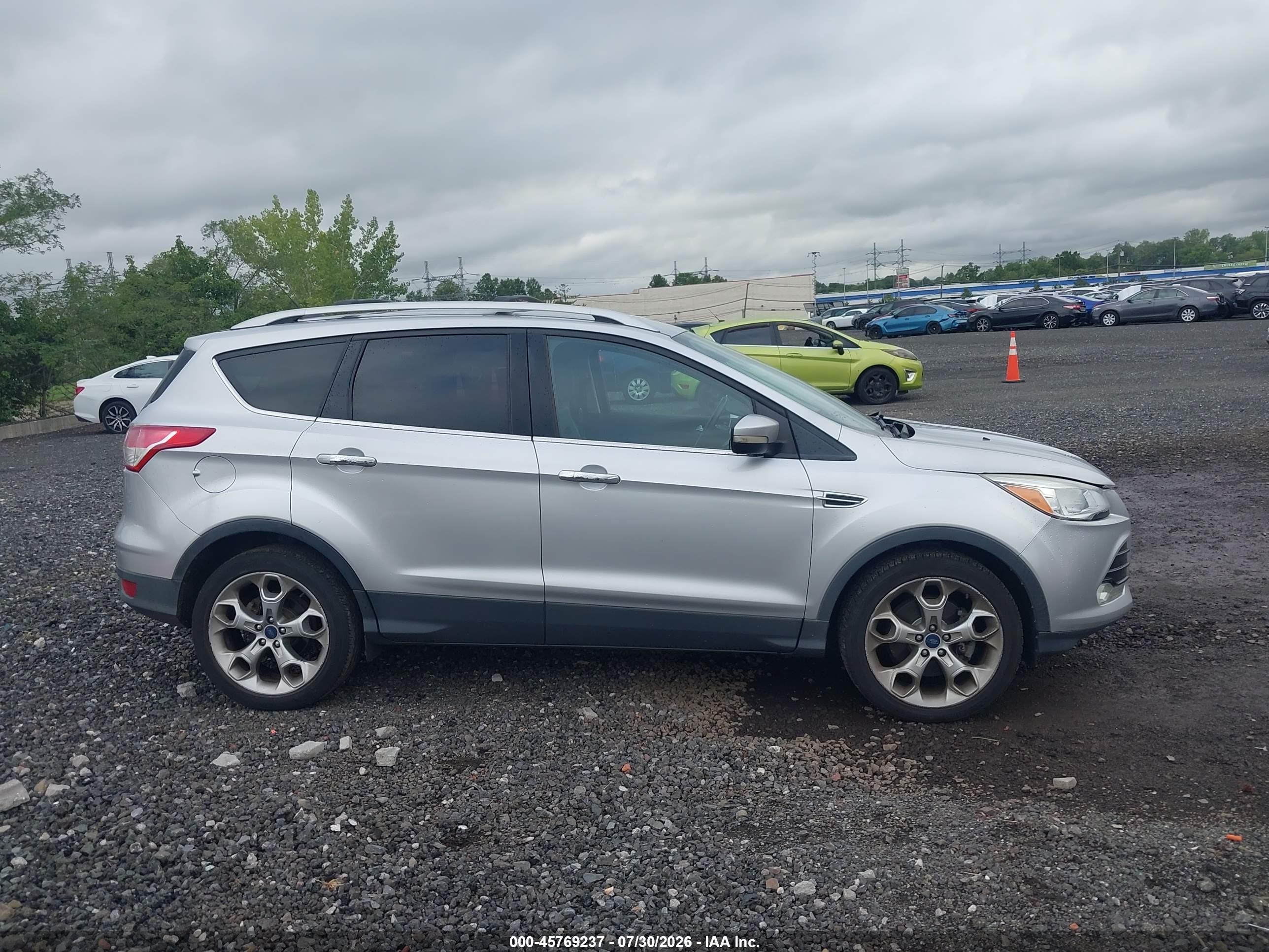 2015 Ford Escape Titanium Silver vin: 1FMCU9JX8FUC35082