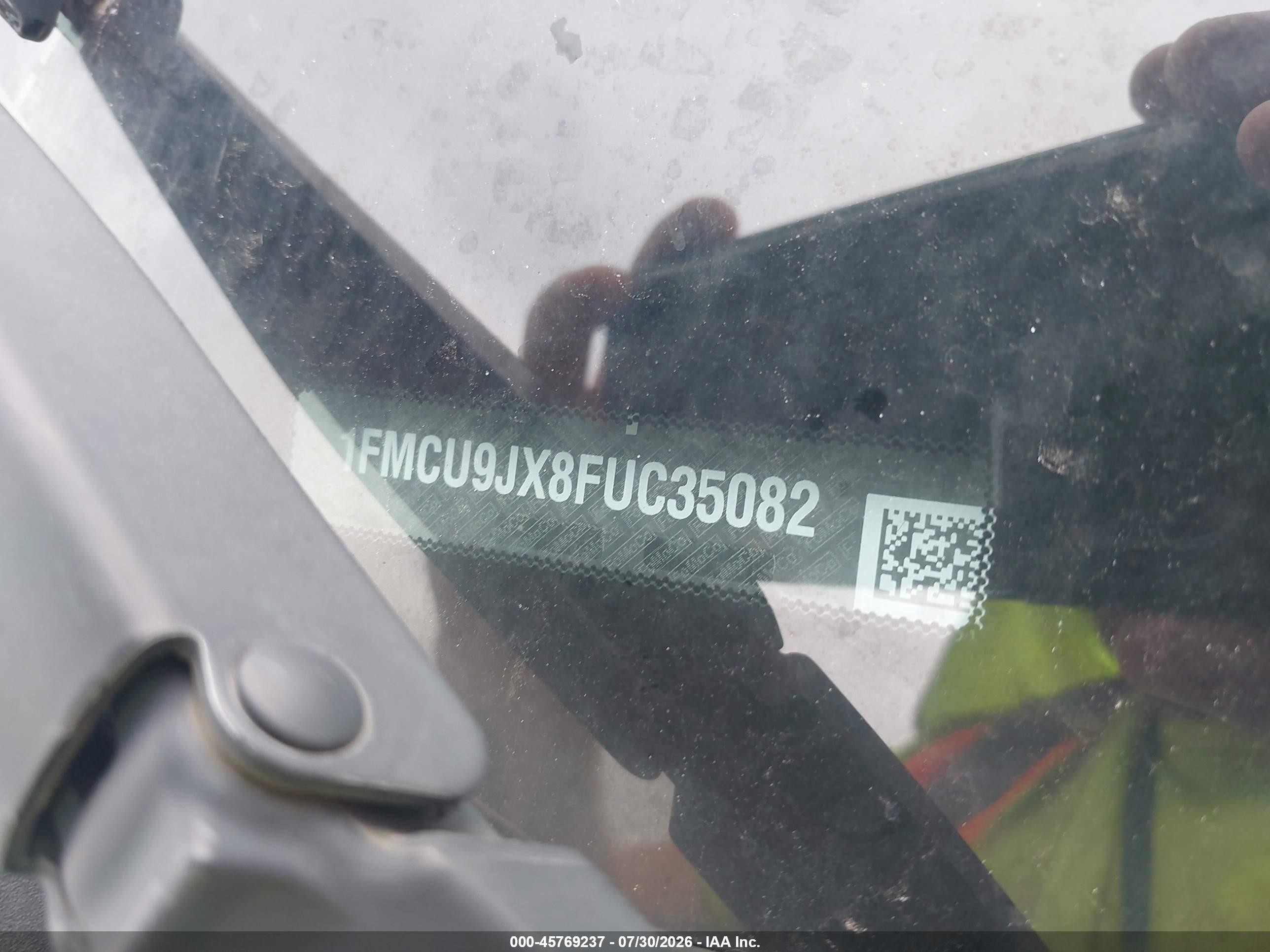2015 Ford Escape Titanium Silver vin: 1FMCU9JX8FUC35082