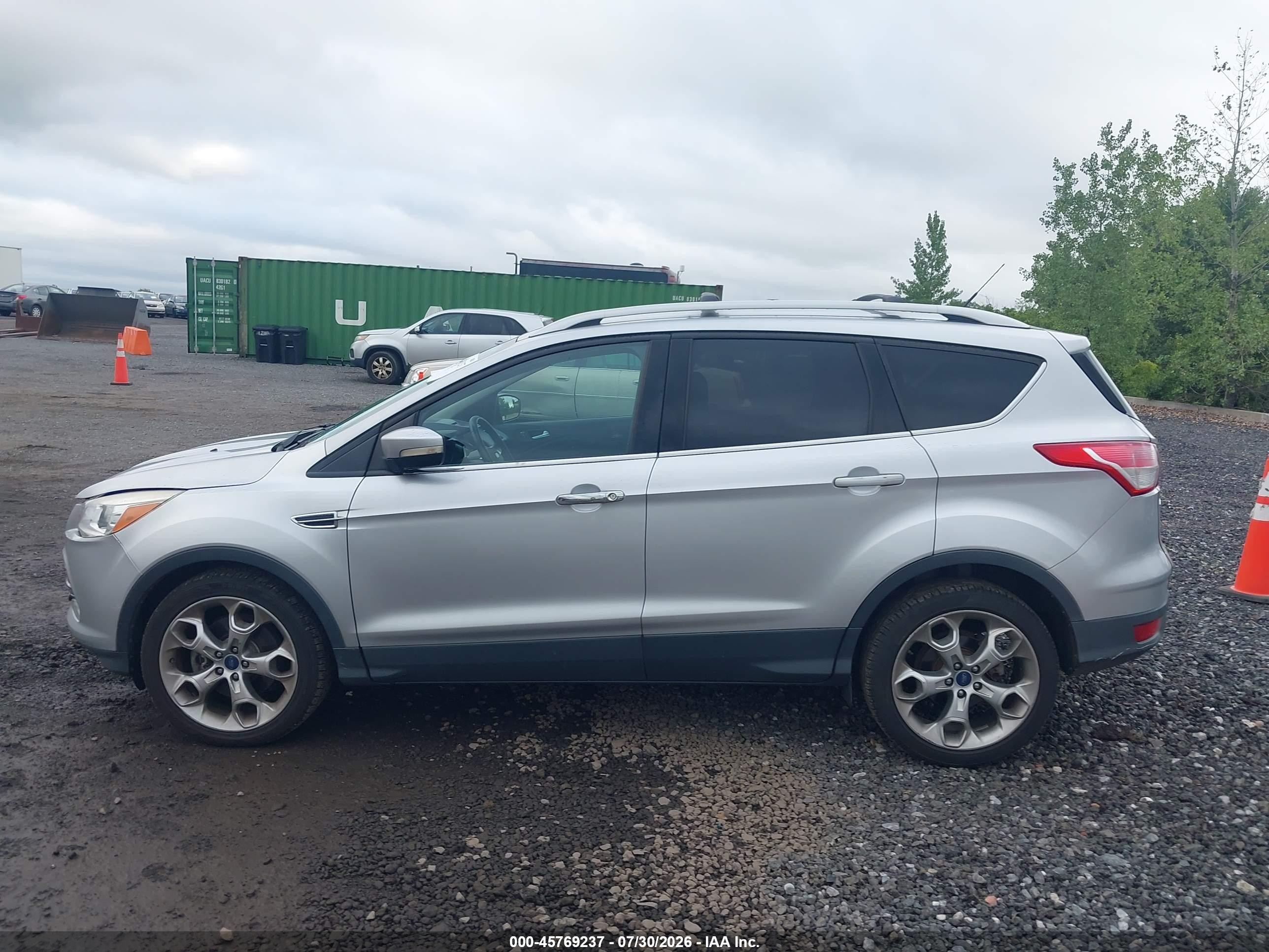 2015 Ford Escape Titanium Silver vin: 1FMCU9JX8FUC35082