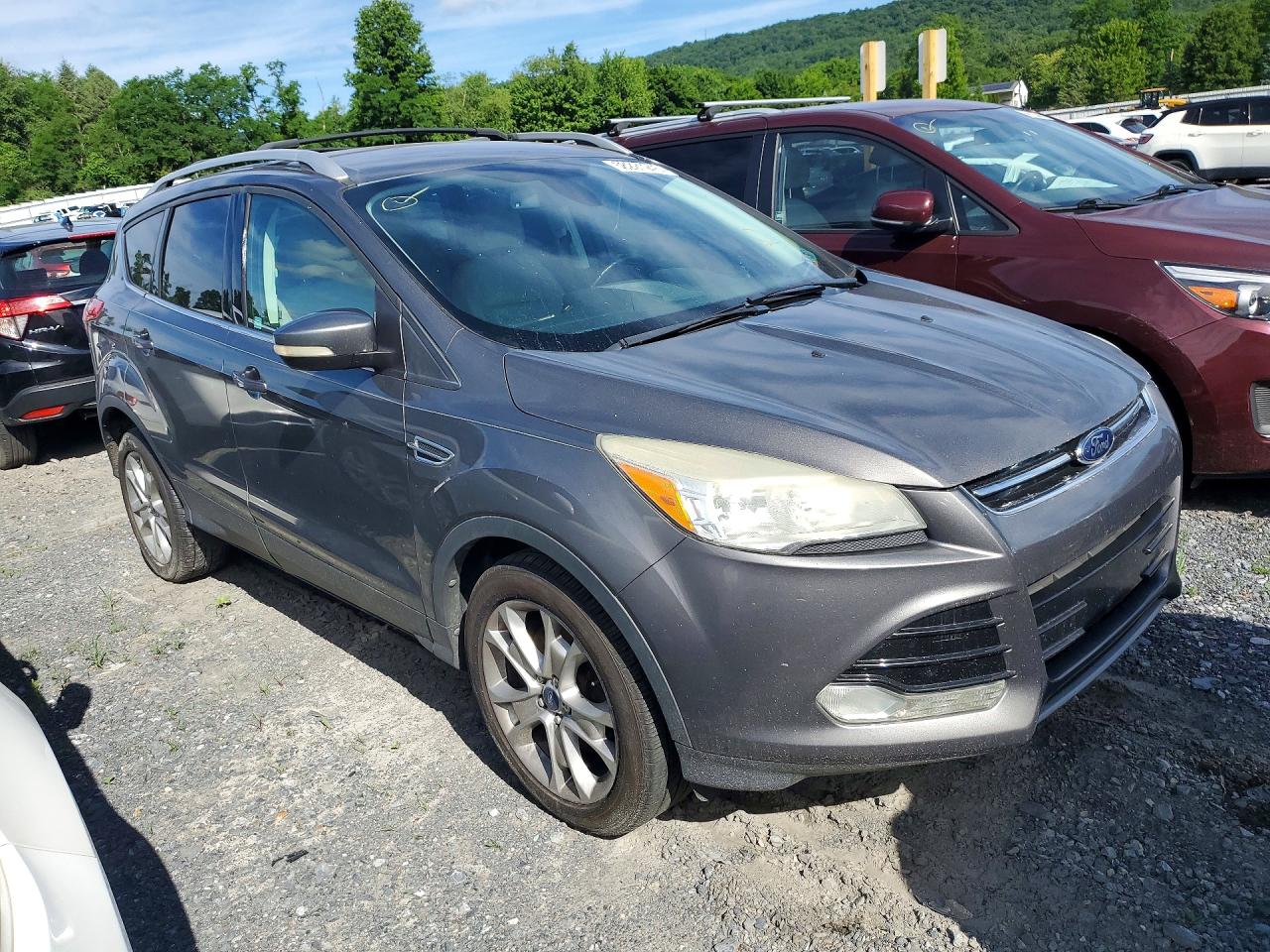 2014 Ford Escape Titanium Gray vin: 1FMCU9JX9EUB52677