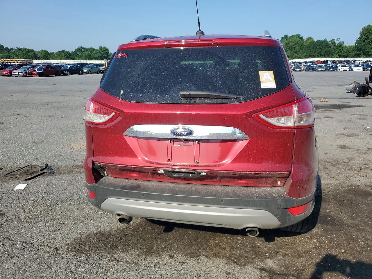 2014 Ford Escape Titanium Красный vin: 1FMCU9JX9EUB57846