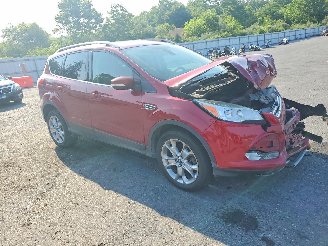 2014 Ford Escape Titanium Красный vin: 1FMCU9JX9EUB57846