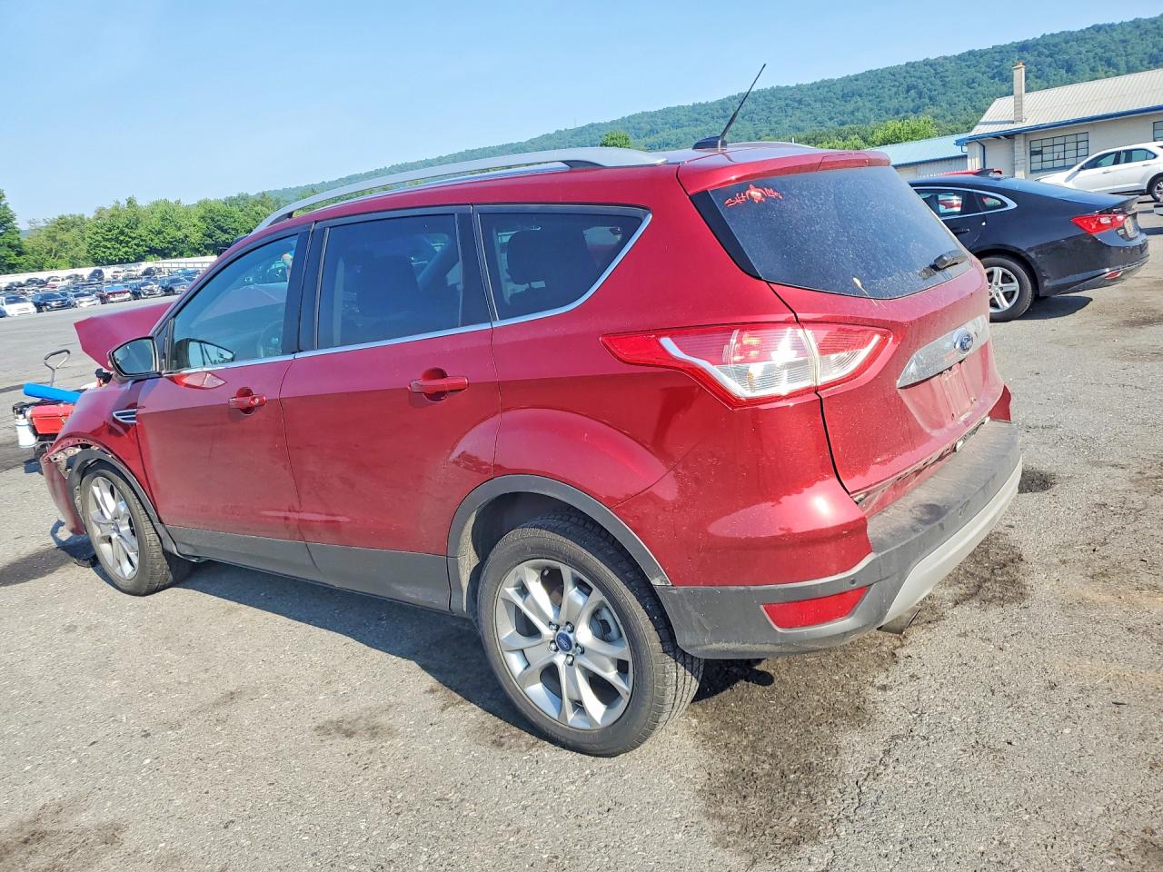 2014 Ford Escape Titanium Красный vin: 1FMCU9JX9EUB57846