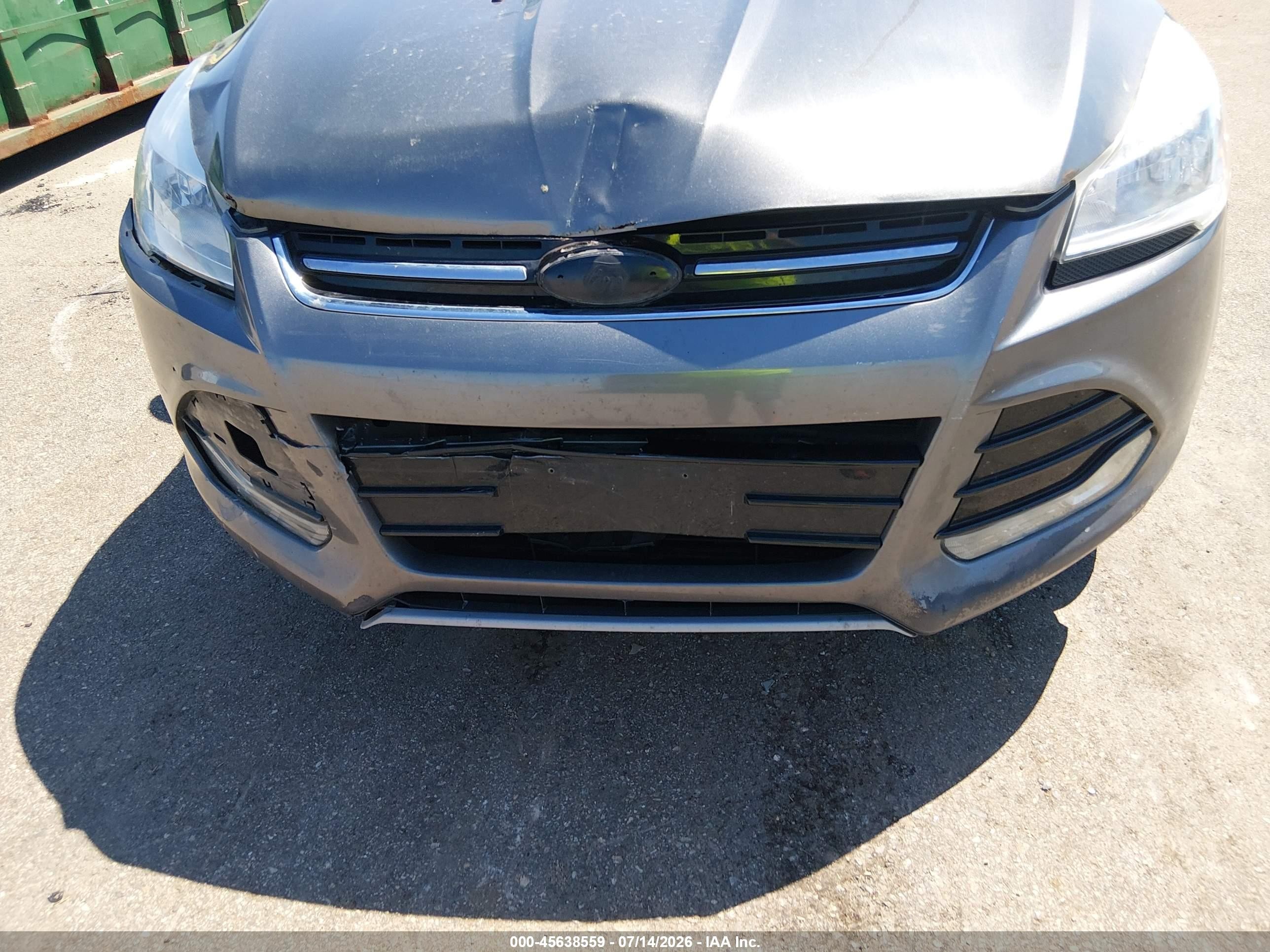 2014 Ford Escape Titanium Серый vin: 1FMCU9JX9EUD76564