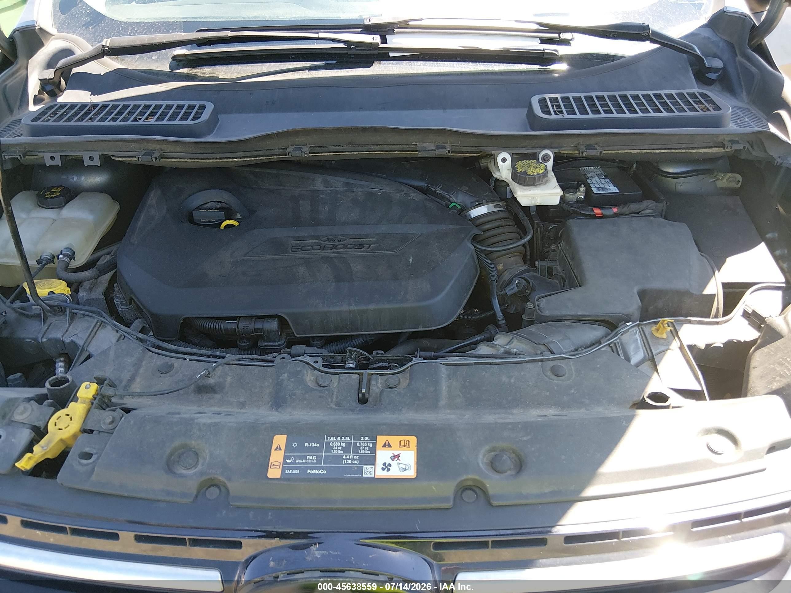 2014 Ford Escape Titanium Серый vin: 1FMCU9JX9EUD76564